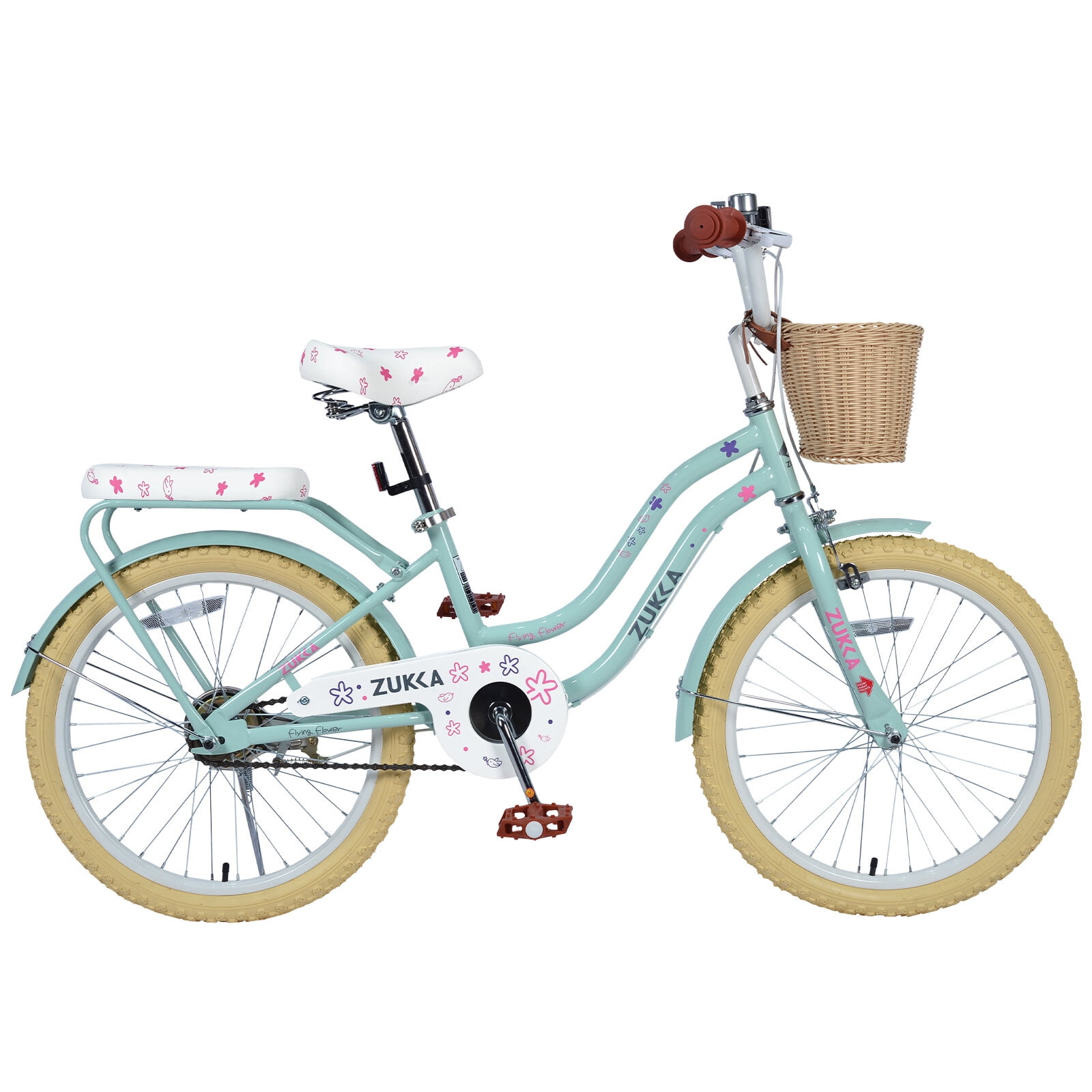 PuppyCheer Mountain Bike for Kids with Basket (Green, 20 in) 2p9bb