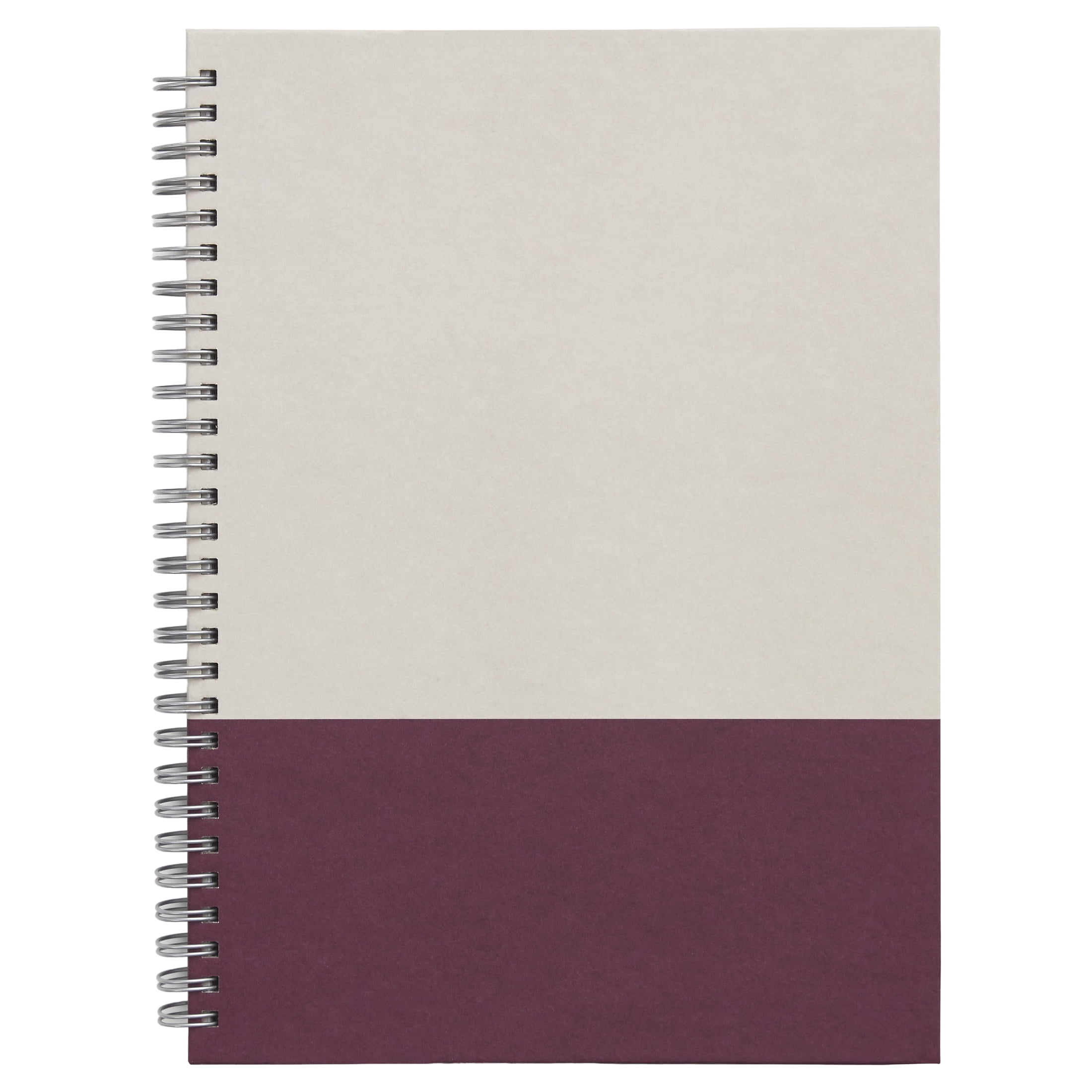WorkLife Brands TRU RED Hard Cover Ruled Notebook (Gray/Purple, 6.5 in x 9.5 in) 95z4w