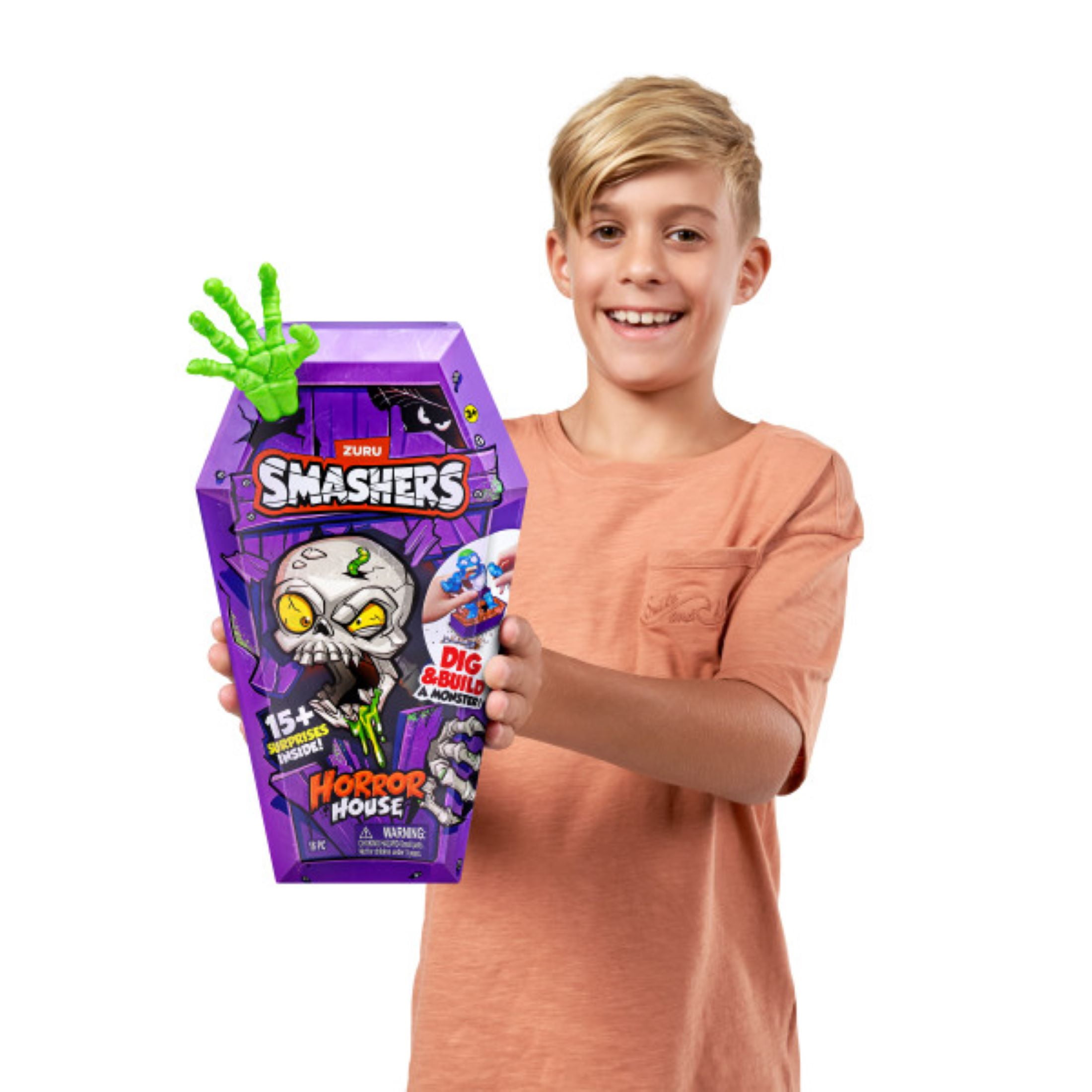 Smashers Horror House Interactive Surprise Unboxing Collectible Toy Set (15 Pieces) rvc6w