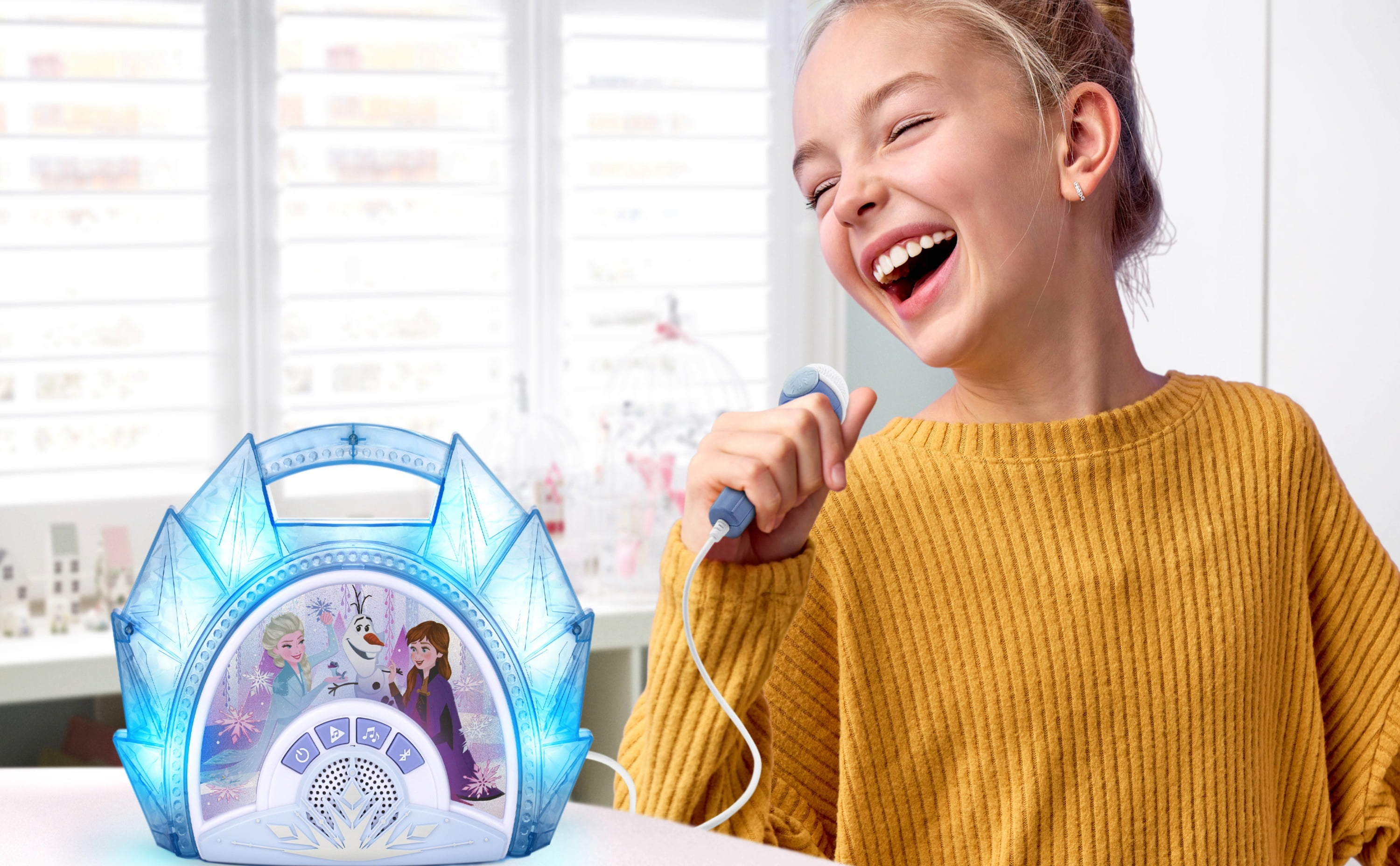 Disney Frozen Bluetooth Sing Along Boombox (Blue, 1 Unit) xxux8