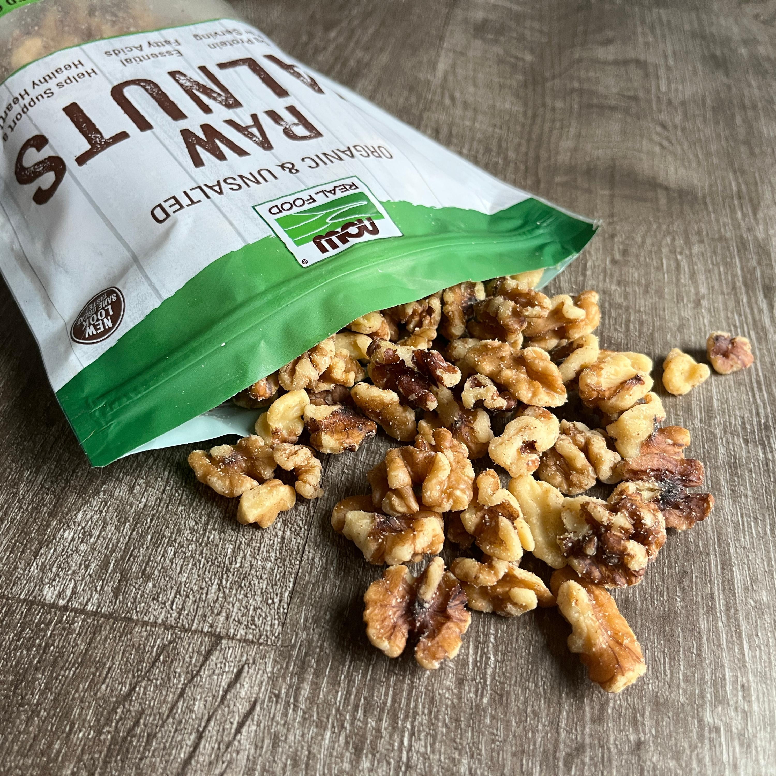NOW Foods Certified Organic Raw Walnuts, Unsalted Halves and Pieces (12 oz) go9t0