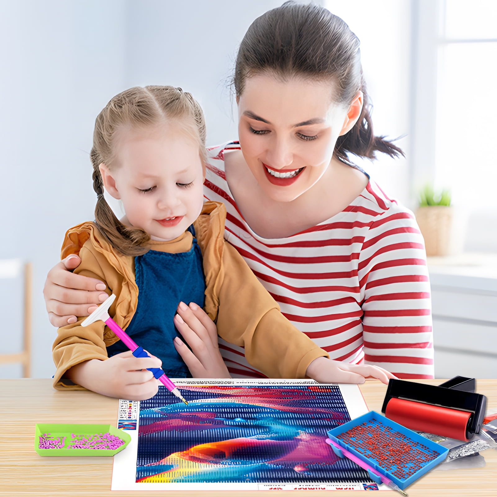 Yalumo 80-Piece Diamond Painting Tool Set with Storage Case (80 Pieces) hid1p - Image 7
