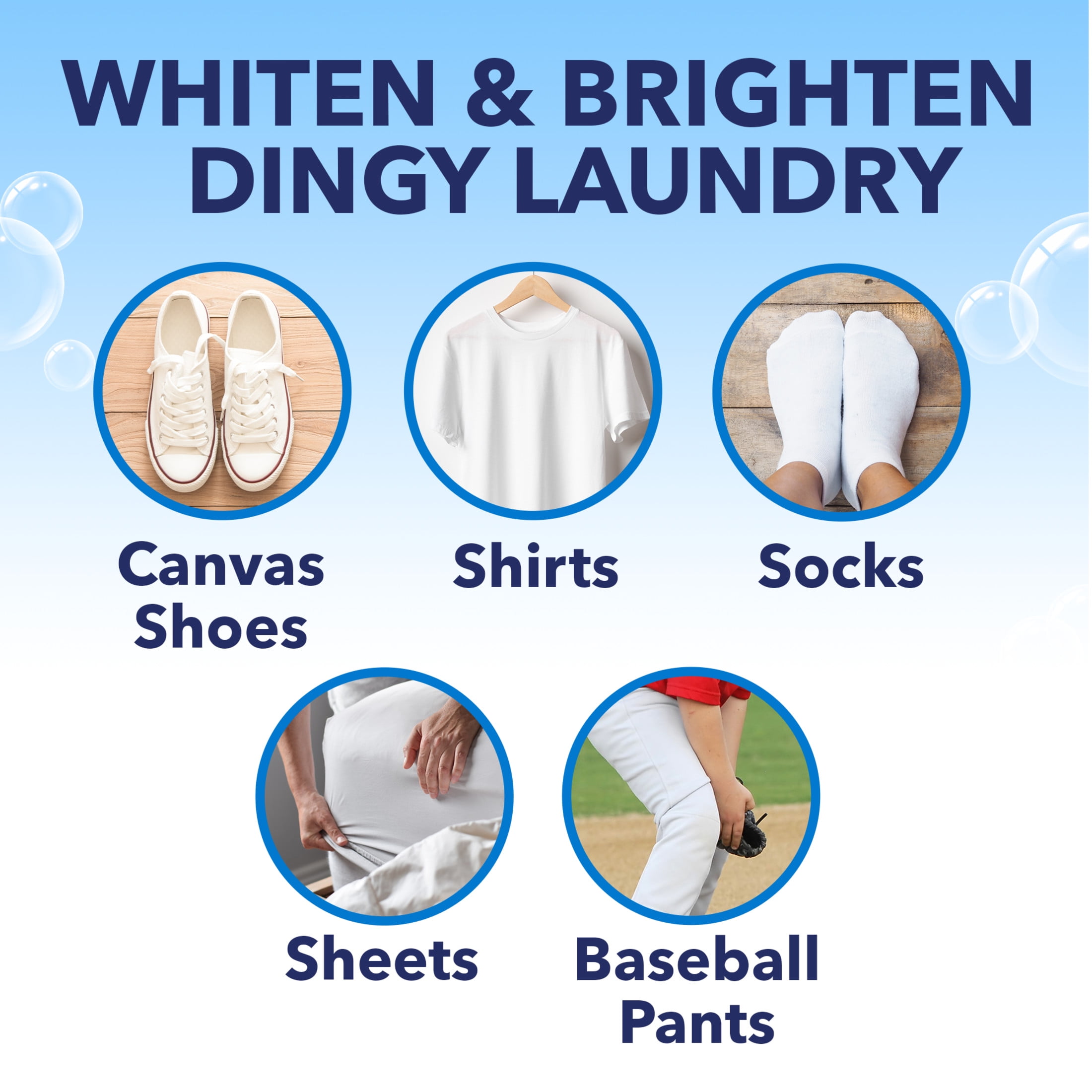 OxiClean White Revive Laundry Whitener and Stain Remover Power Paks (White, 72 Count) ervv7