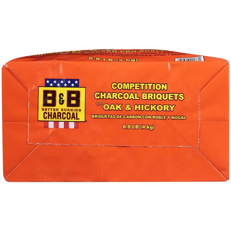 B&B Charcoal Hickory Wood Smoked Briquettes (8.8 lb) asf9o