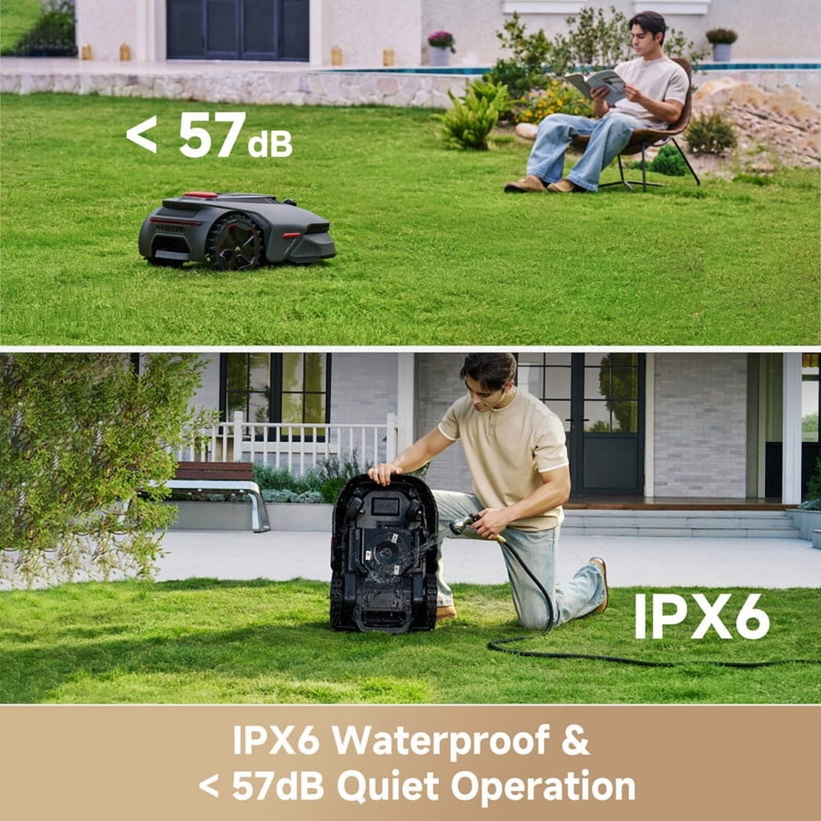 MOVA LiDAX Ultra 1000 Robotic Lawn Mower, AI-Powered 3D LiDAR Navigation, Edge Cutting, Smart Obstacle Avoidance (0.25 Acre) 6l729