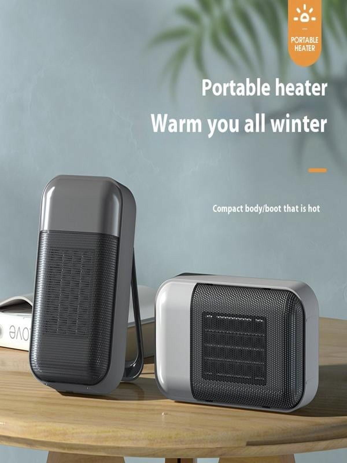 Follure Clothing Portable Electric Space Heater for Indoor Use (500W, Compact) lc3be