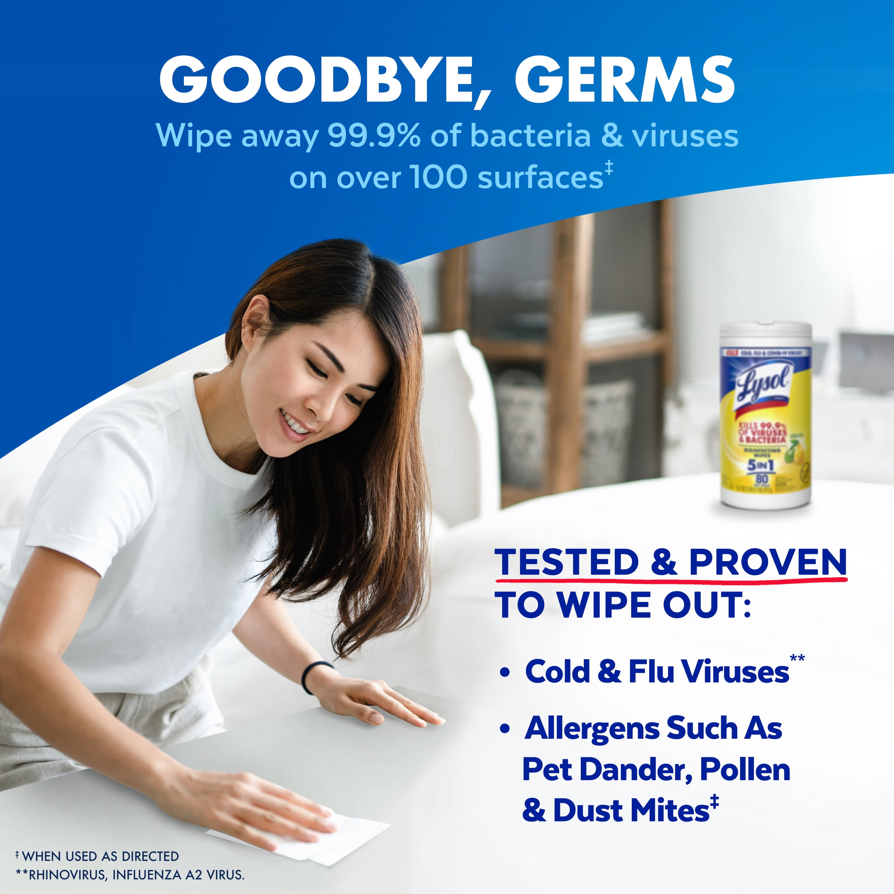 Lysol Disinfecting Wipes Multi-Surface Antibacterial Cleaning Wipes (Assorted Scents, 320 Count) fqine