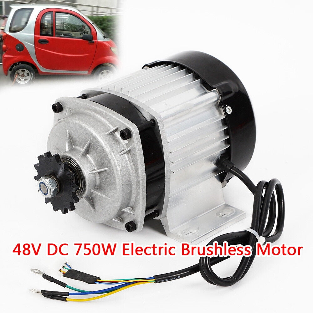 Miumaeov 750W 48V DC Brushless Motor and Controller Kit for DIY Electric Bike and Scooter (Silver) py537