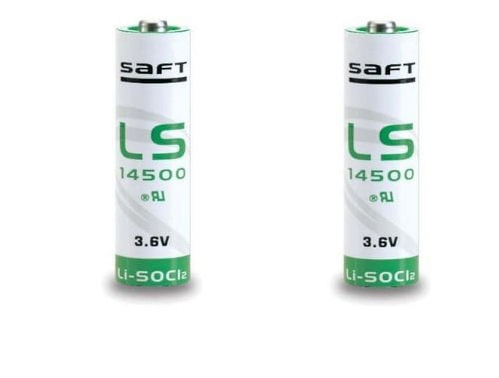 SAFT ER14505 Lithium Battery 3.6V AA High-Capacity Industrial Power Cell (2 Pack) 8etly