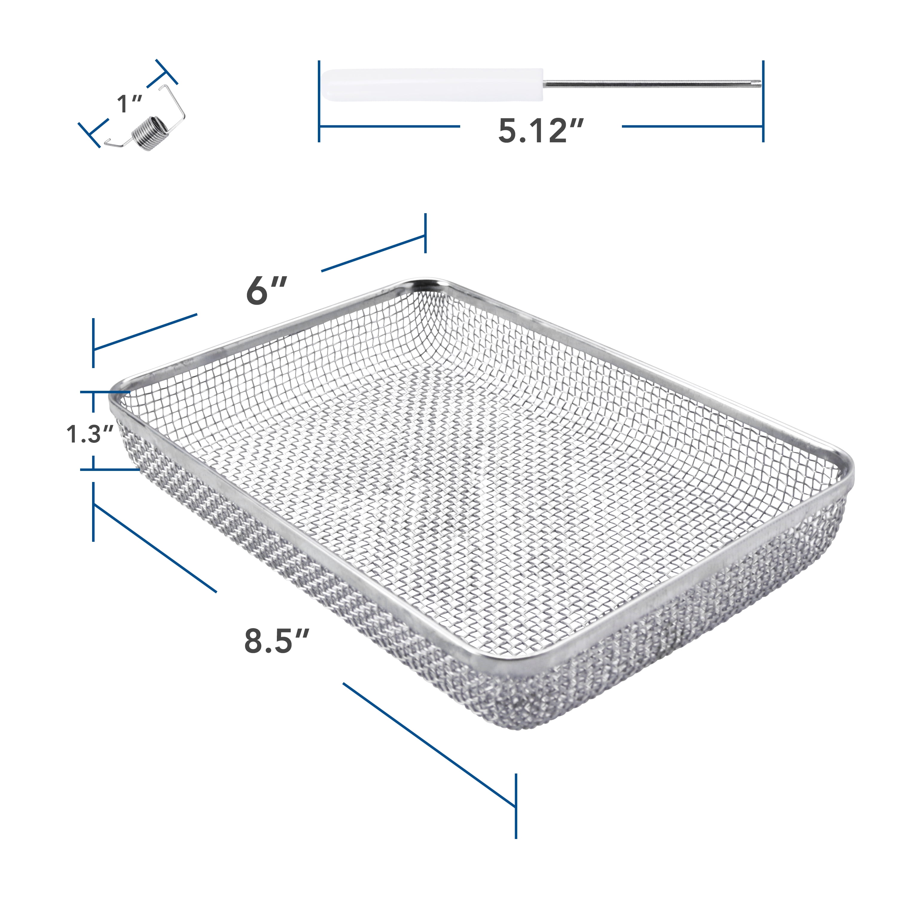 Leisure Coachworks RV Insect Screen Mesh Vent Cover Set for Furnace and Water Heater (Silver, 2-Piece Set) wlzgt