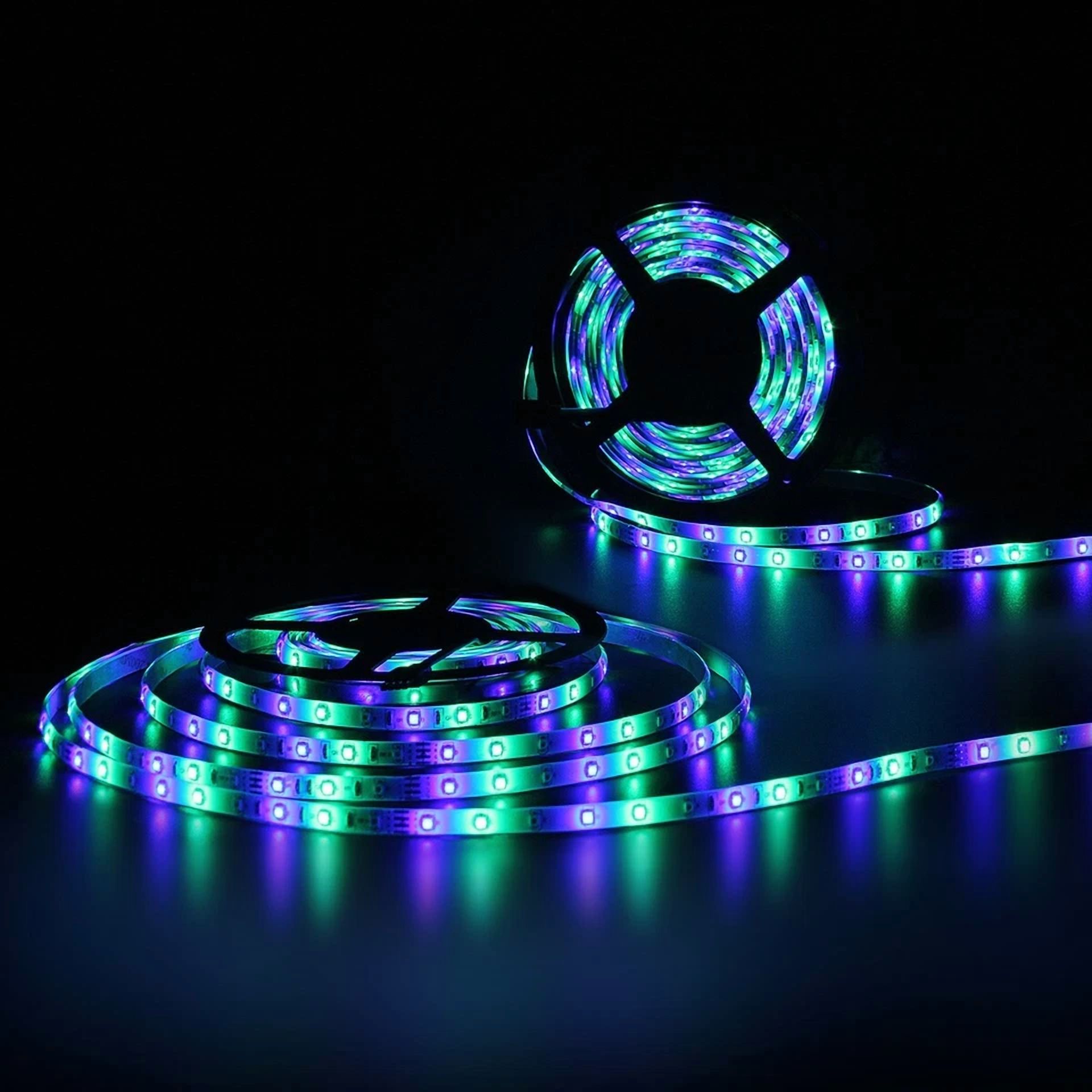 KLYNE RGB LED Strip Light Waterproof Flexible Rope Tape for Home Decor and Party Lighting (16.4 ft) 81fs4