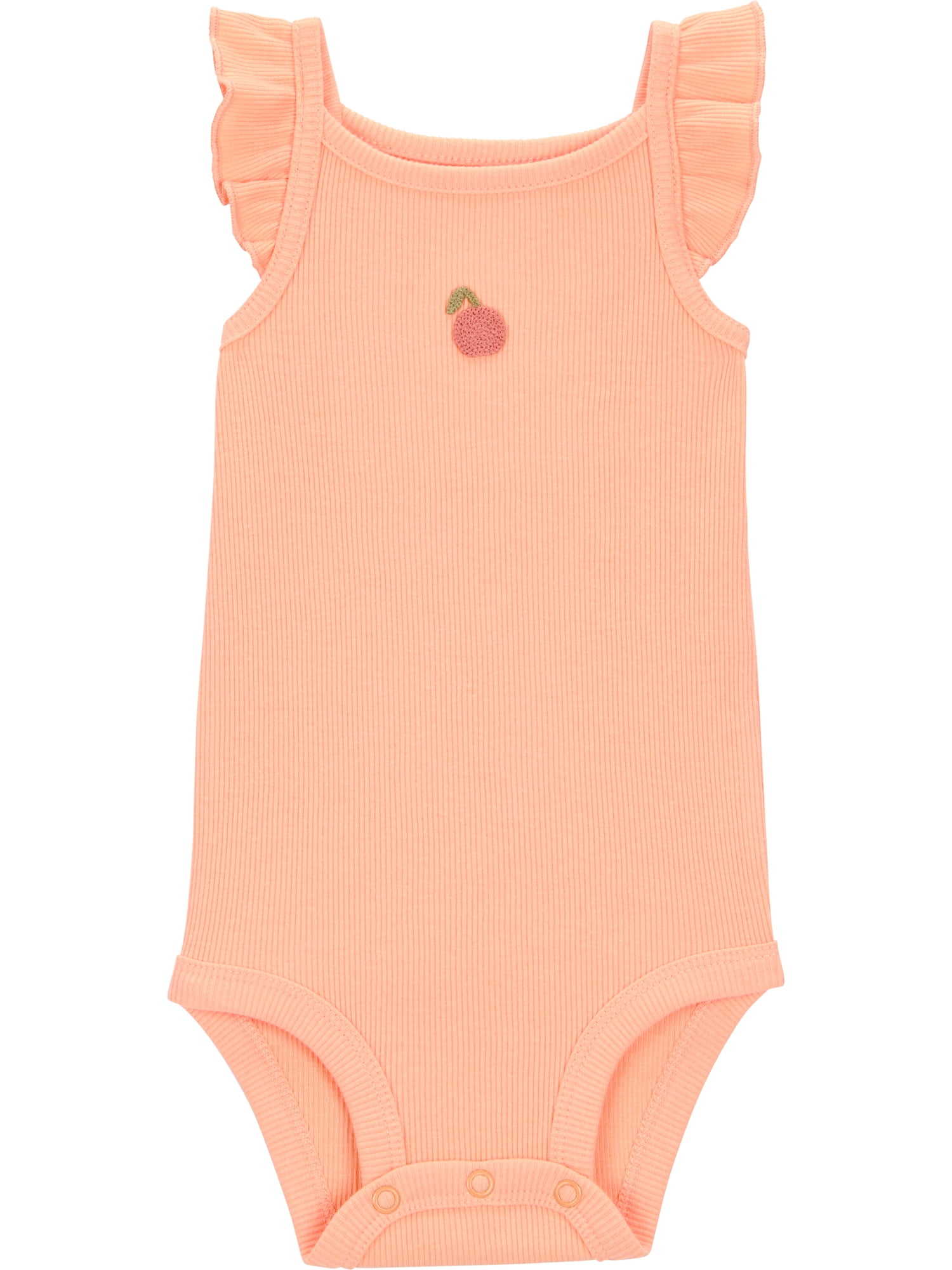 Carter's Child of Mine Baby Outfit Set 3-Piece Cotton Apparel (Orange, 0-3 Months) vq1b2