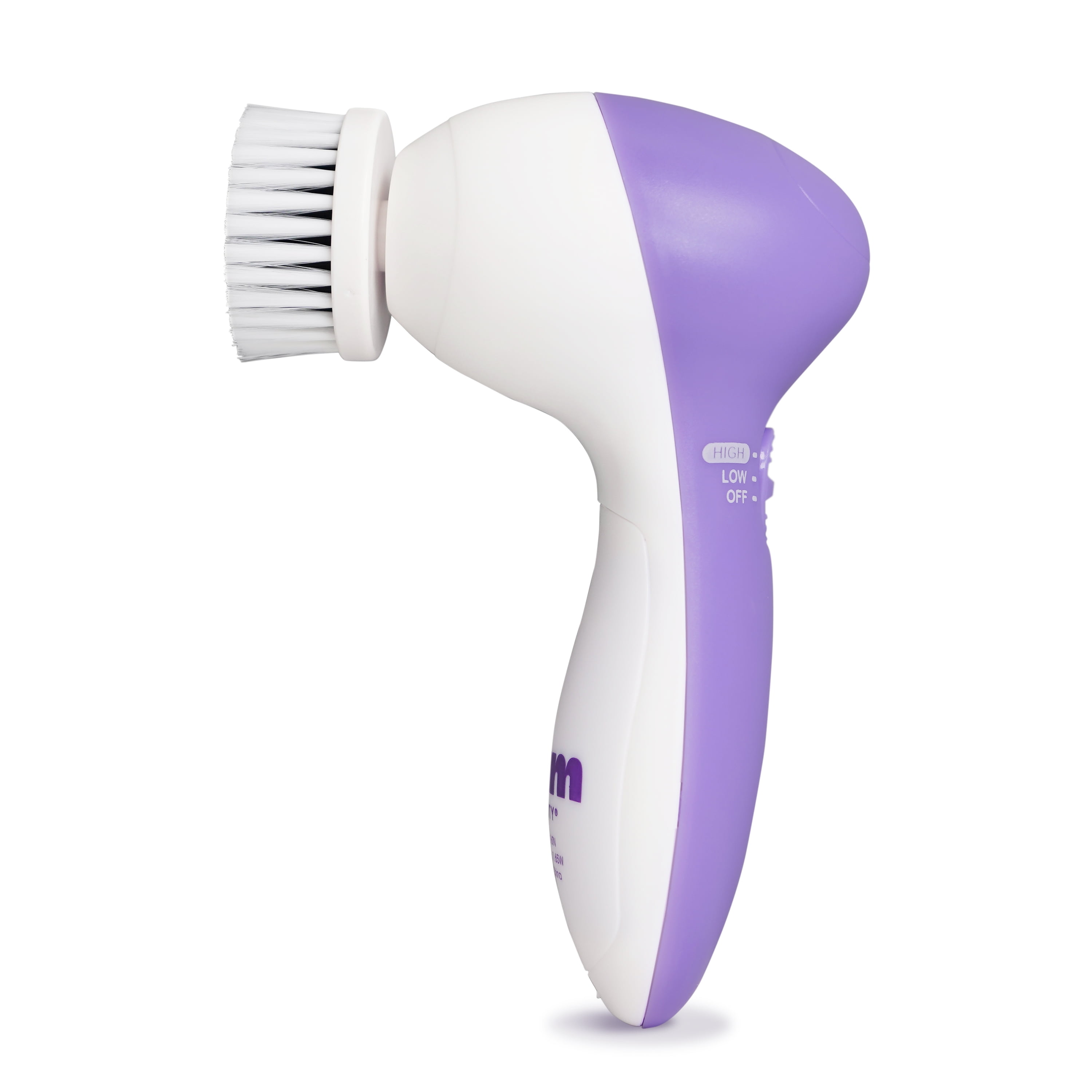 Plum Beauty Sonic Facial Cleansing Brush, 2-Speed Waterproof Exfoliating Device (1 Count) 8qo6m