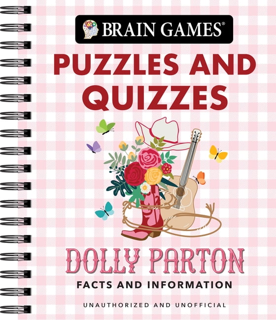 Publications International Brain Games Dolly Parton Puzzles and Quizzes Activity Book (160 Pages) e2bae
