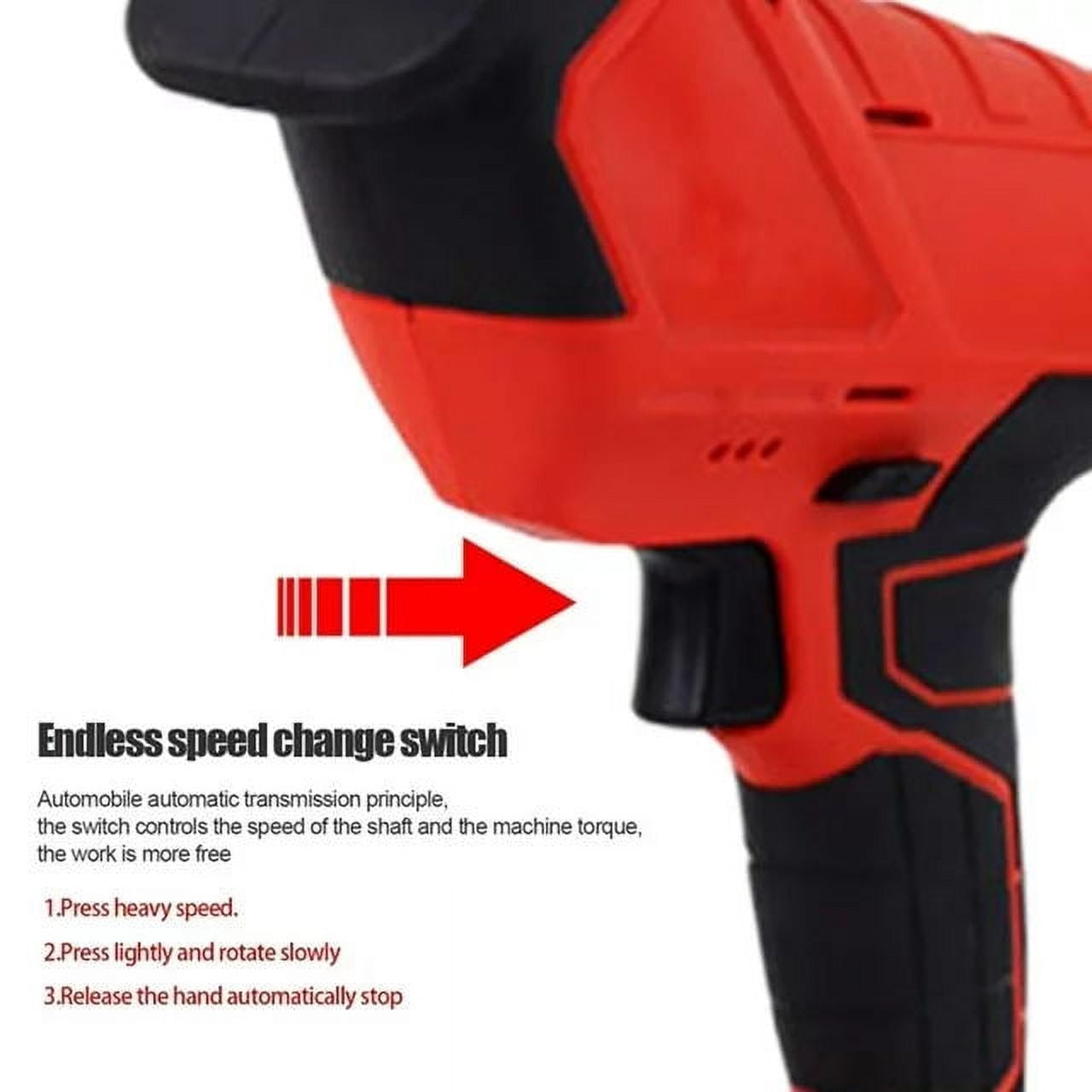 ANTNOMEXIN Cordless Reciprocating Saw Kit, Electric Power Hand Saw with 2 Batteries, Fast Charger, and 8 Saw Blades for Wood, Metal, and PVC Cutting 7fv66