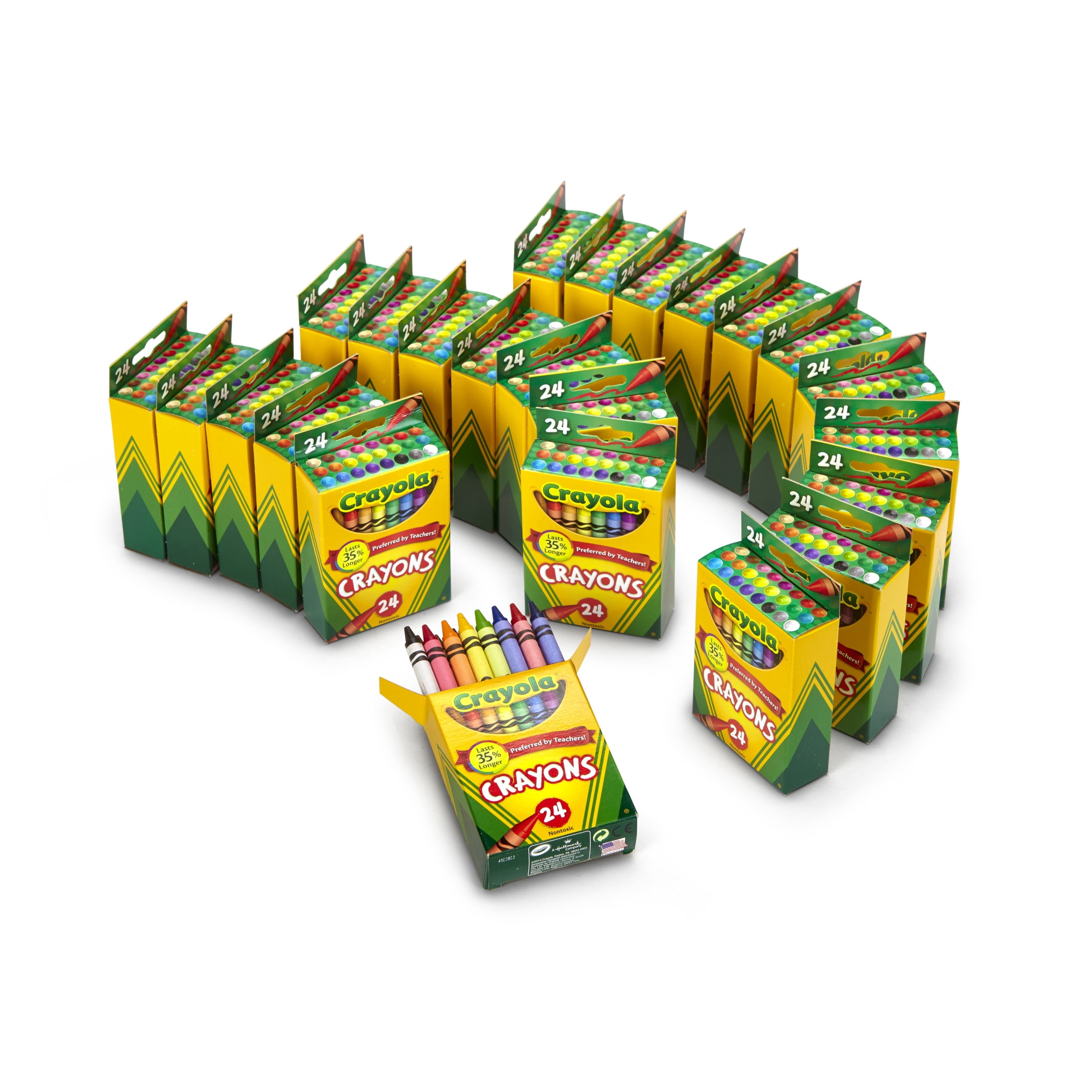 Crayola Crayon Bulk Set, Classroom Art Supplies for Students, Assorted Colors (24 Packs, 576 Count) m1oeo