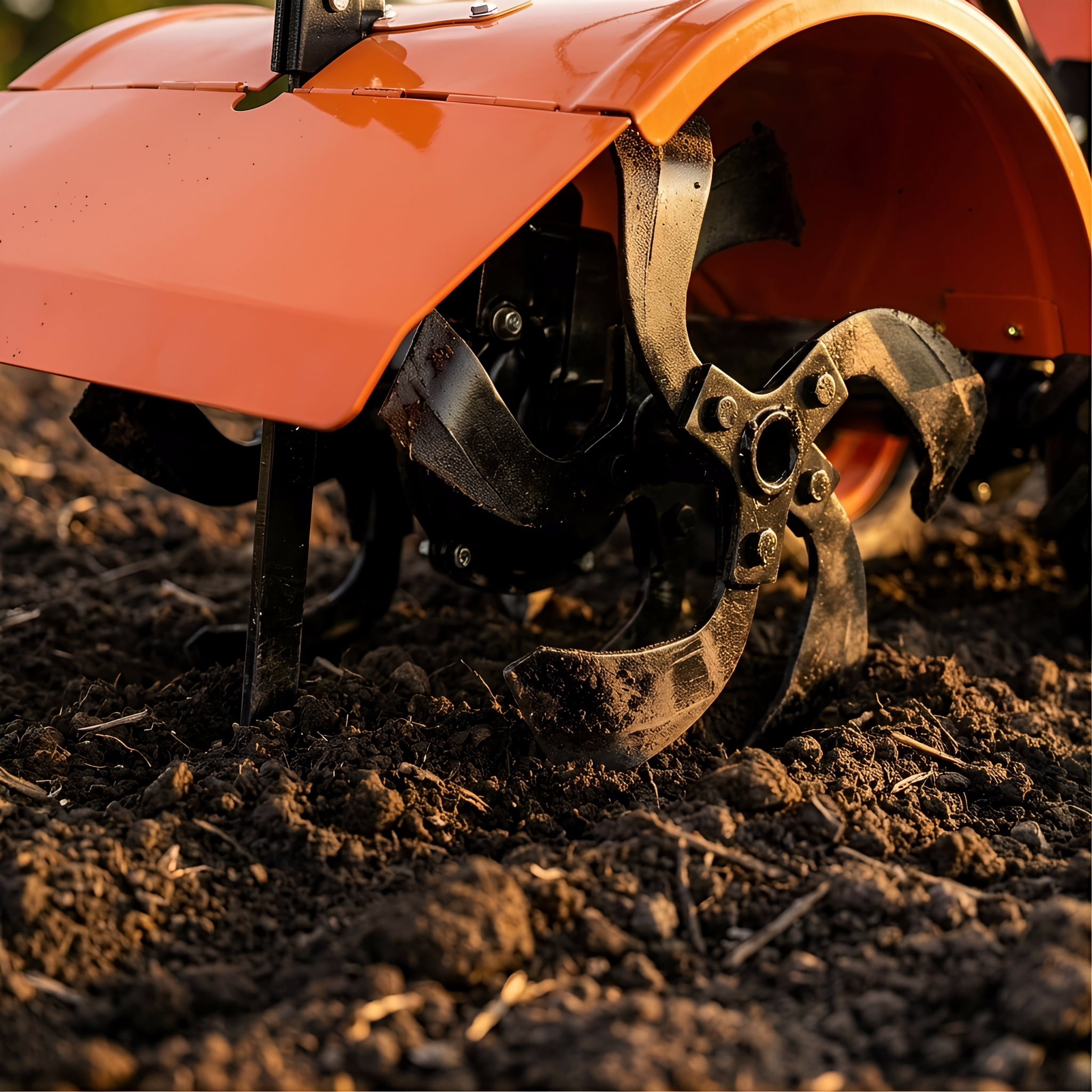 OTTO Heavy Duty Rear Tine Tiller 212cc Gas Powered Cultivator (20 in W x 8 in D, 13 in Tires) 0tgca