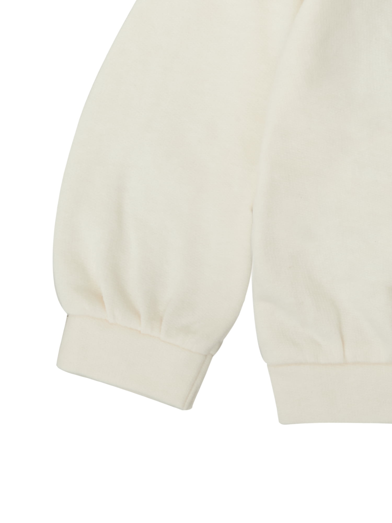 Wonderluxe Baby Girls' Long Sleeve Sweatshirt and Pant 3-Piece Set (White, 0-24M) ygzy9