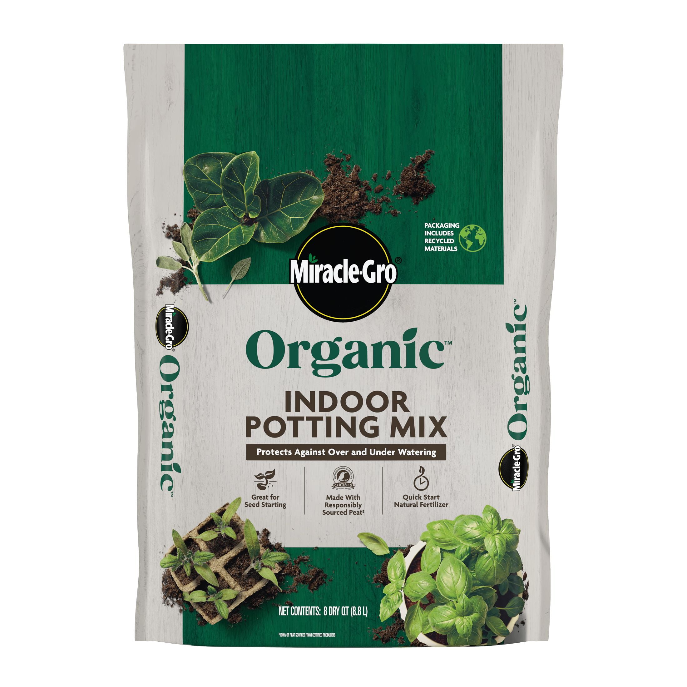 Miracle-Gro Organic Indoor Potting Mix for Container Plants (8 qt) lgg3r - Image 12