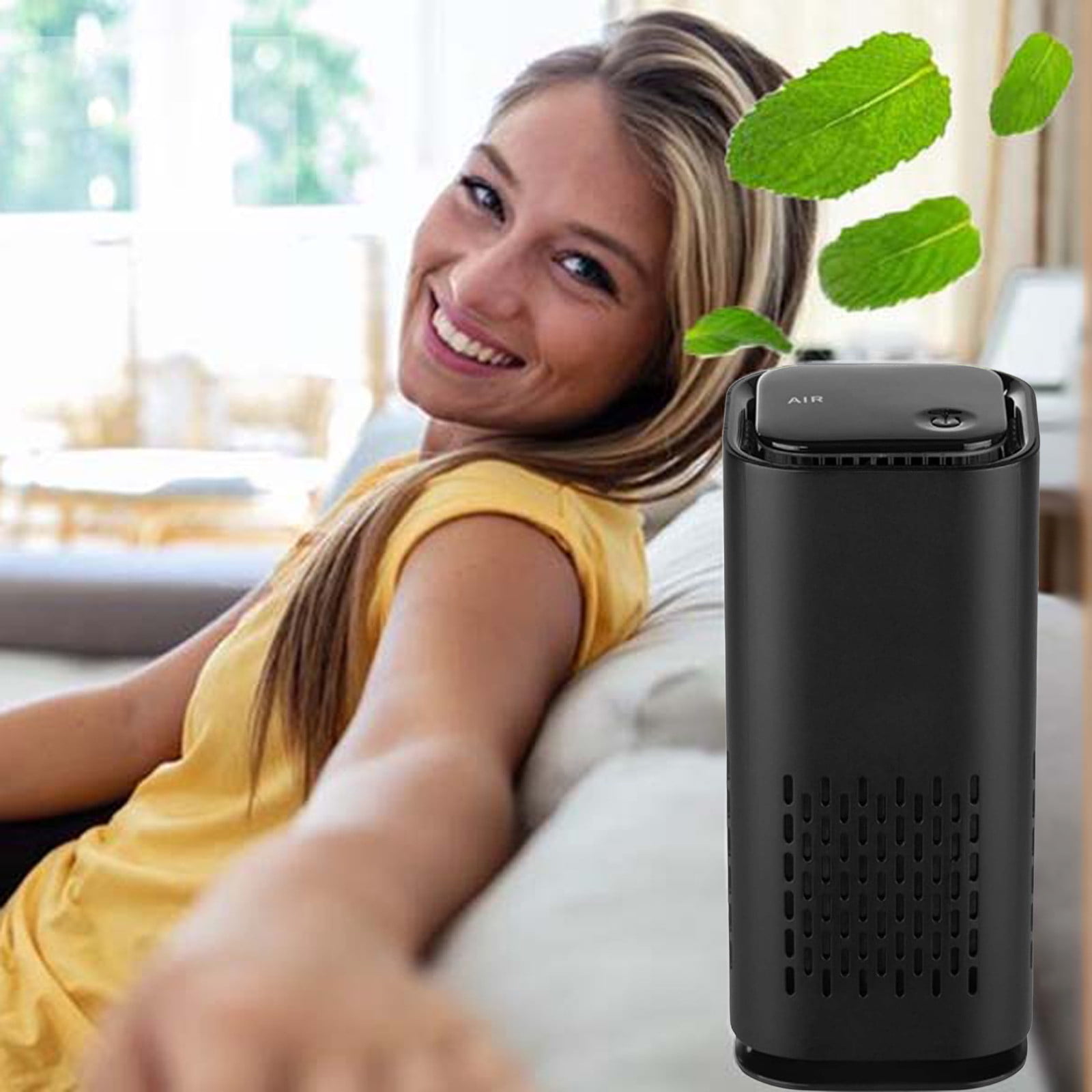fvbhty Pet Air Purifier for Home with True Filter (Black, 990 sq ft) 6ekj3