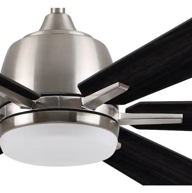 Harbor Breeze Bradbury LED Indoor Ceiling Fan with Light Kit (Brushed Nickel, 48 in) siygz