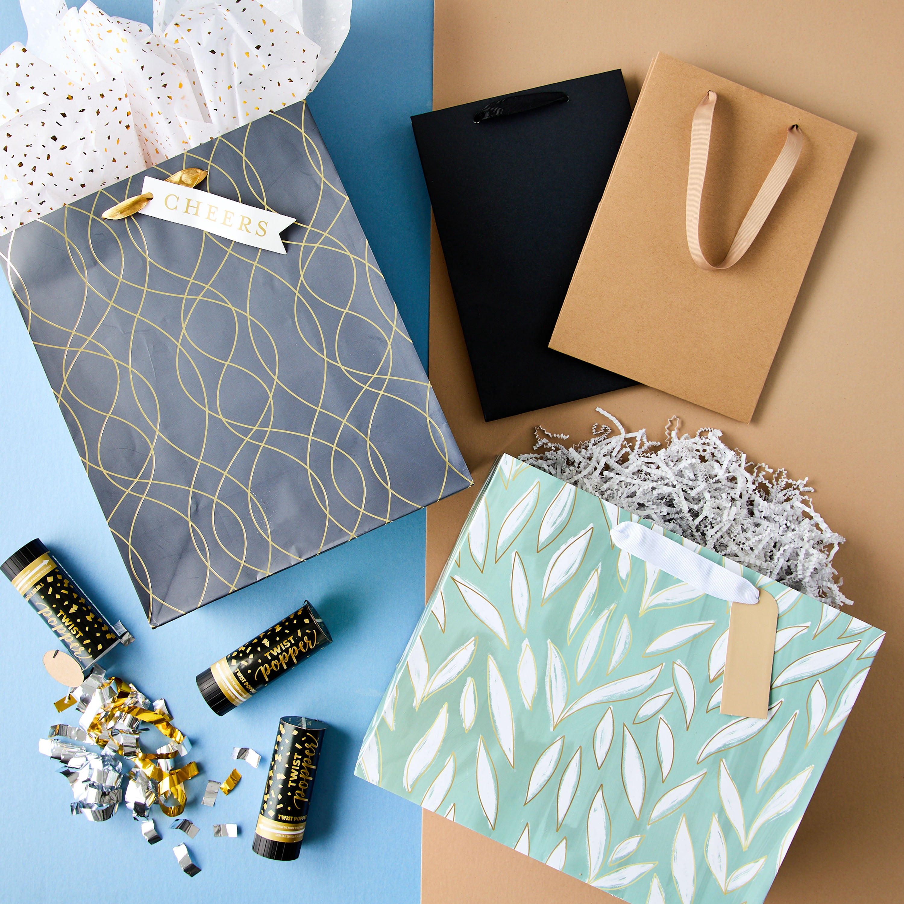 Way To Celebrate Gold Hotstamp Gift Wrap Tissue Paper (Gold, 12 Count, 20 in x 20 in) ex82n