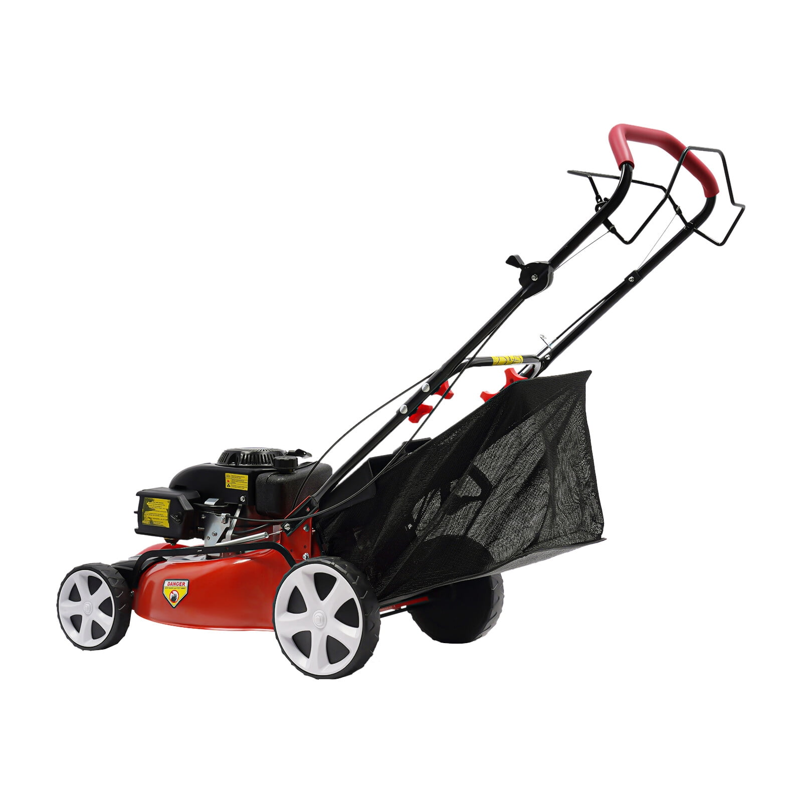 YardMaster Self-Propelled Gas Lawn Mower (Red, 20 in) dq641