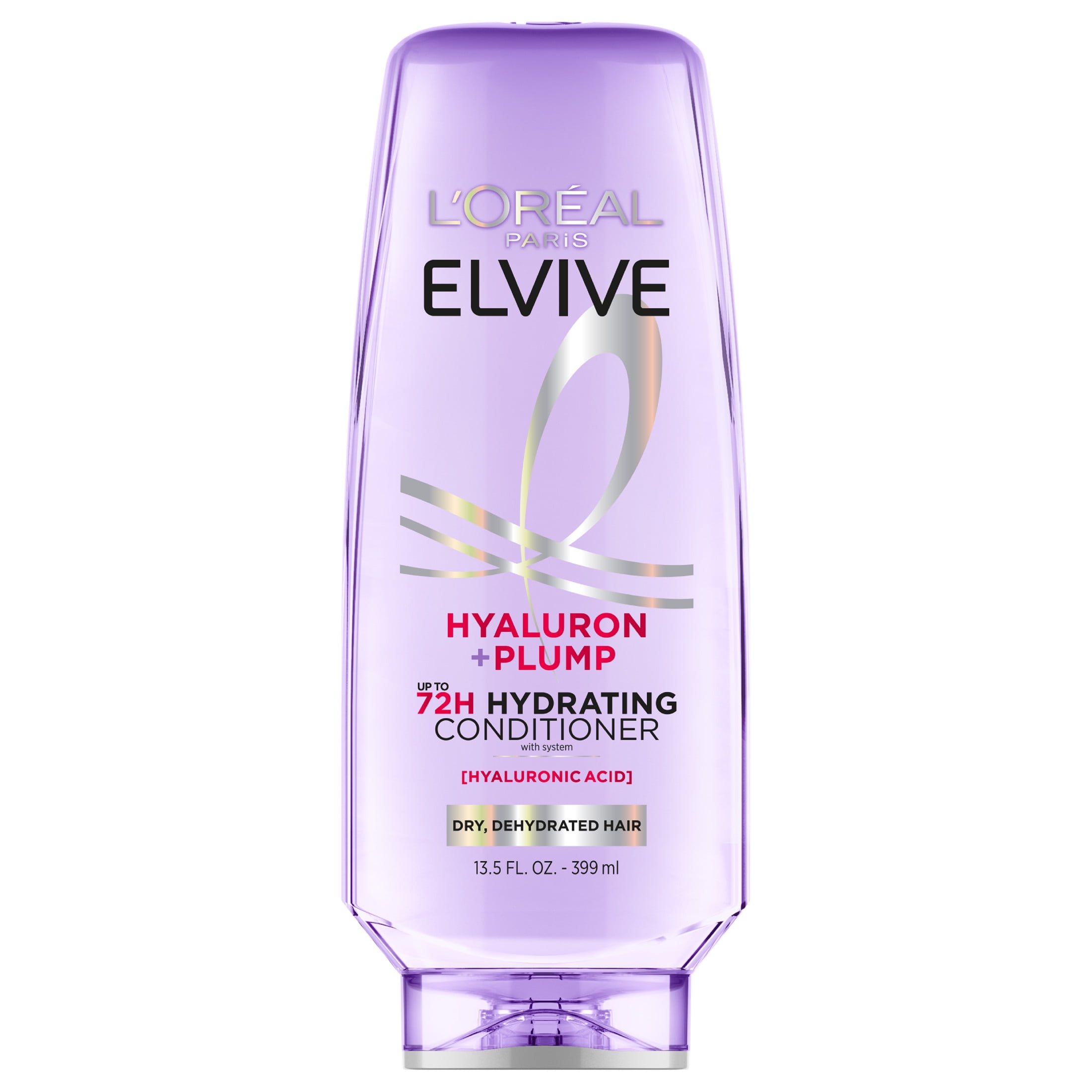L'Oreal Paris Elvive Hyaluron Plump Hydrating Hair Conditioner, Moisturizing Formula for Dry Hair (13.5 fl oz) ovrgm