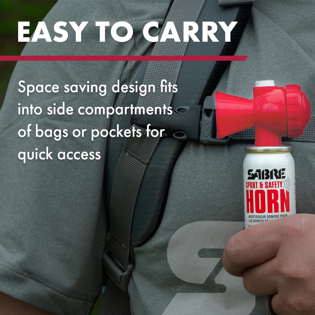 SABRE Compact Sport and Safety Horn, 130dB Loud Audible Alarm for Outdoor Recreation (White, 1.5 oz) o4r72
