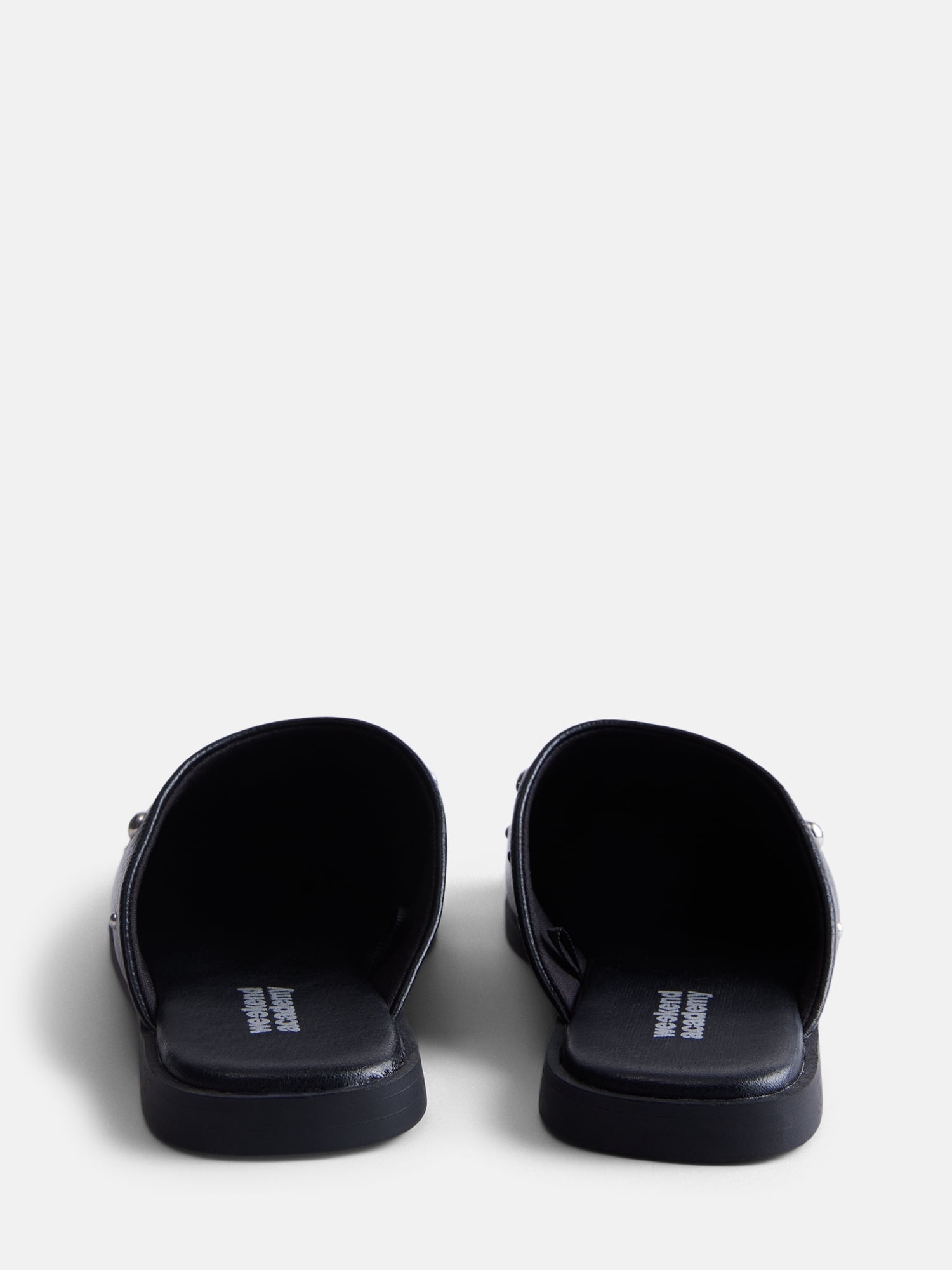 Weekend Academy Girls Mule Slip-On Sandals (Black, 13 Little Kid) sbq7p