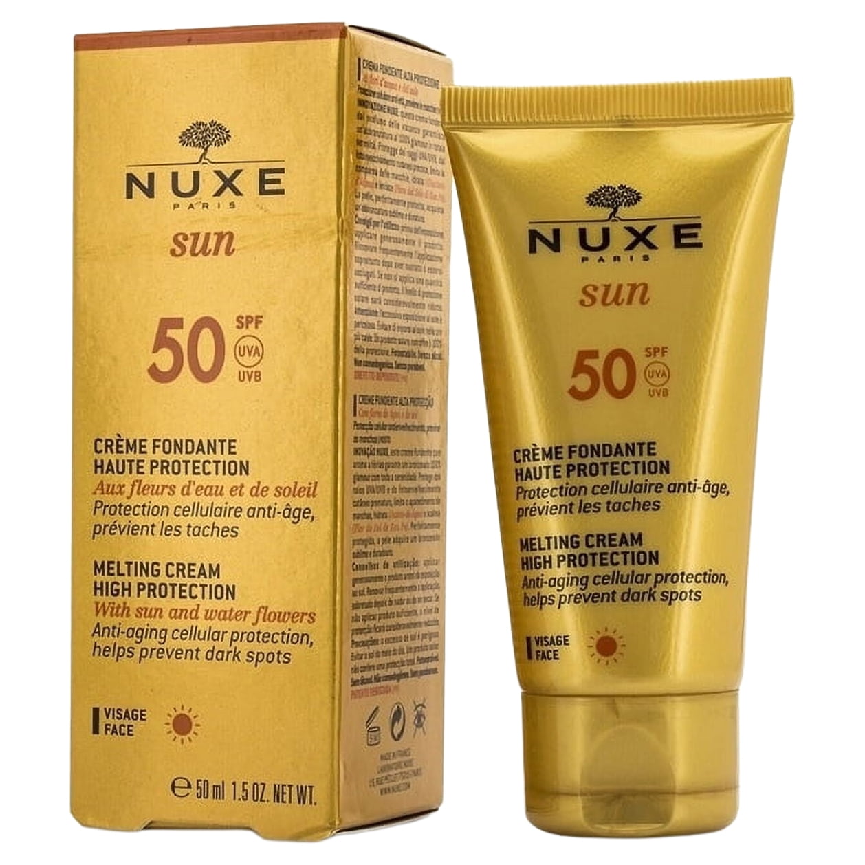 Nuxe Sun Melting Cream High Protection Face Sunscreen SPF 50 (1.7 fl oz) h9py9