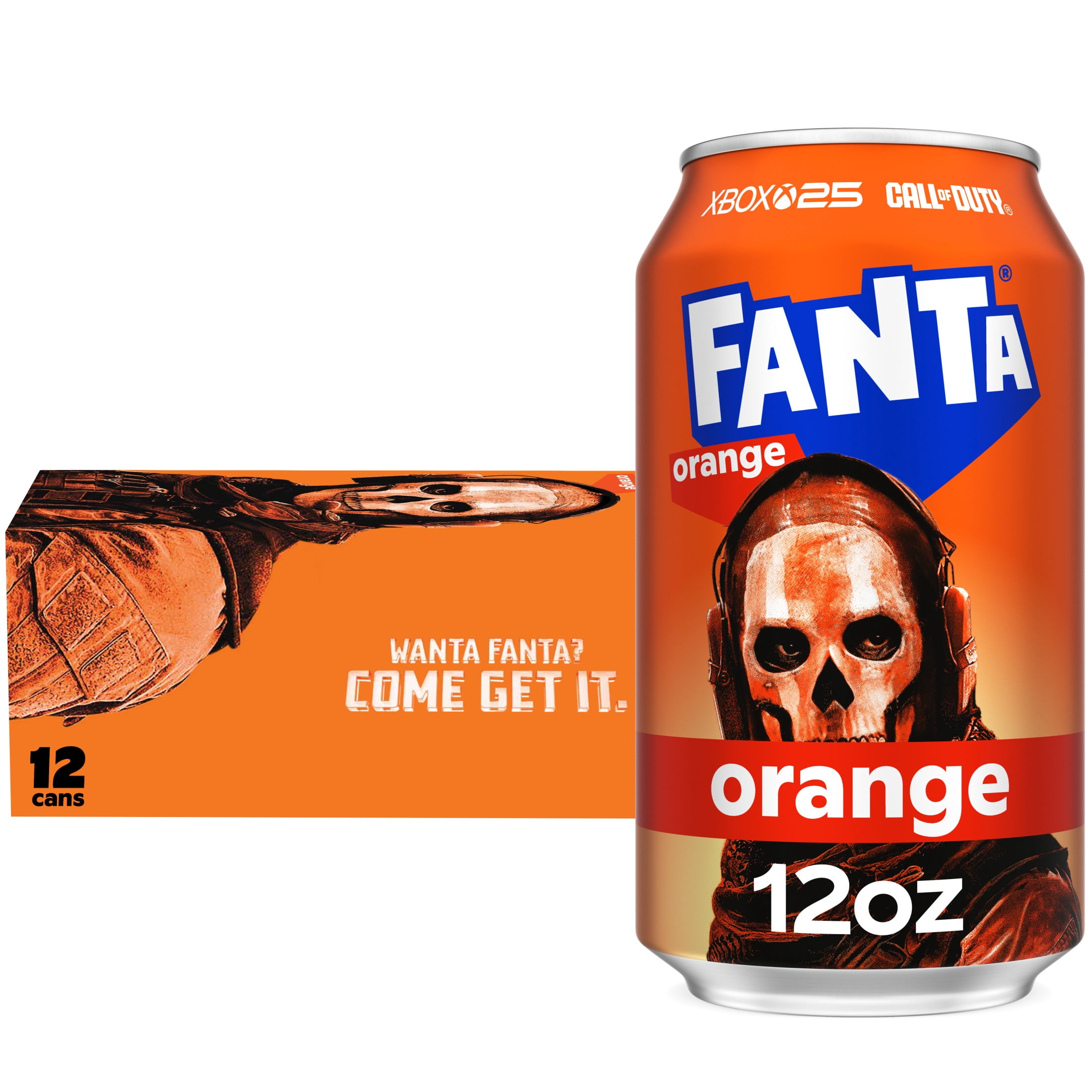 Fanta Orange Soda Pop, Refreshing Fruit Flavored Soft Drink (Orange, 12 fl oz, 12 Pack) 7wowa