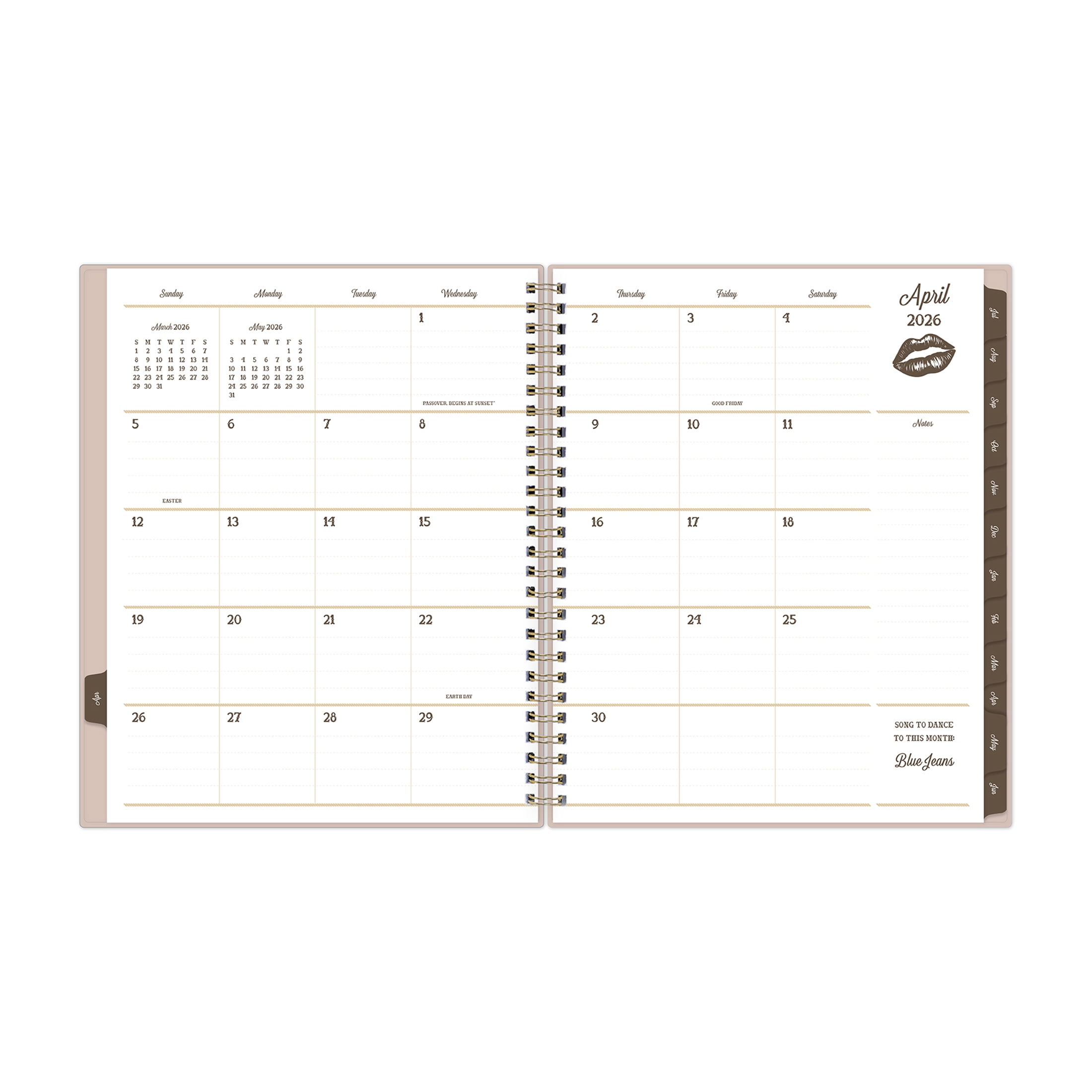 Blue Sky Jessie James Decker Academic Planner, Weekly & Monthly Organizer, Highland Tan (7 in x 9 in, 15-Month) y56mn
