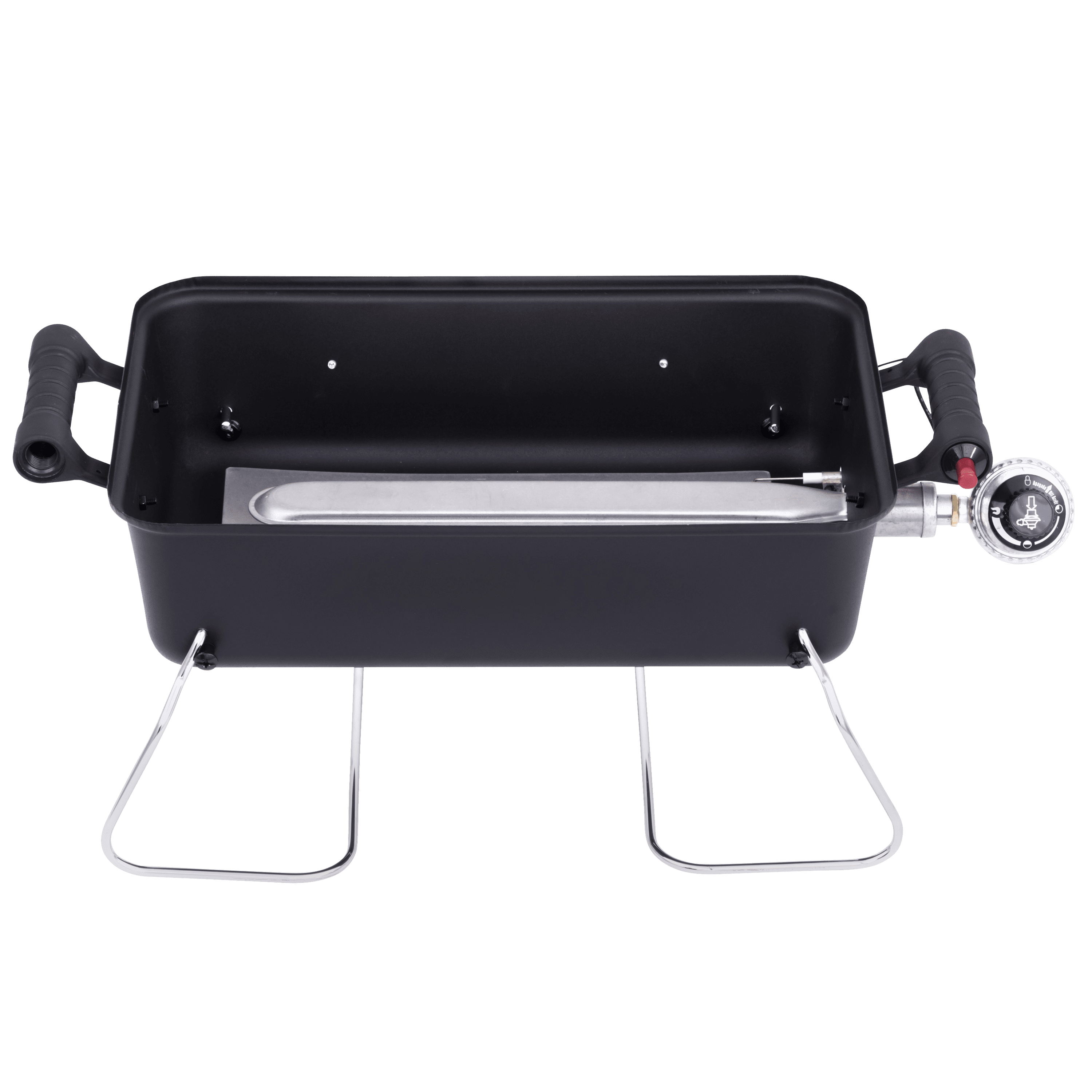 Charbroil 1-Burner Deluxe Portable Propane Gas Table Top Grill (Black, 190 sq in) qlety
