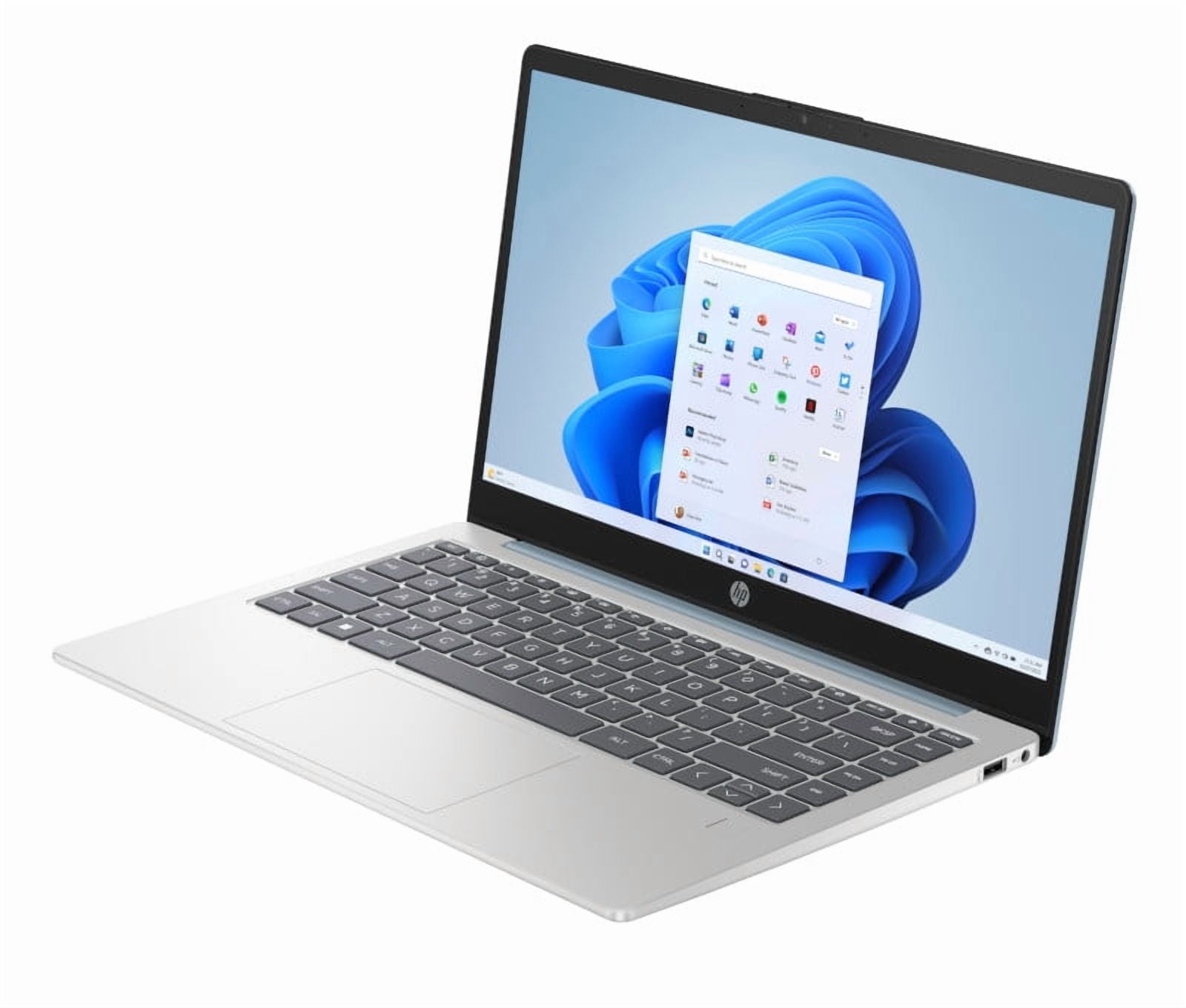 HP 14 in HD Laptop AMD Athlon 7120 4GB RAM 128GB SSD (Moonlight Blue, 14 in) m8qed