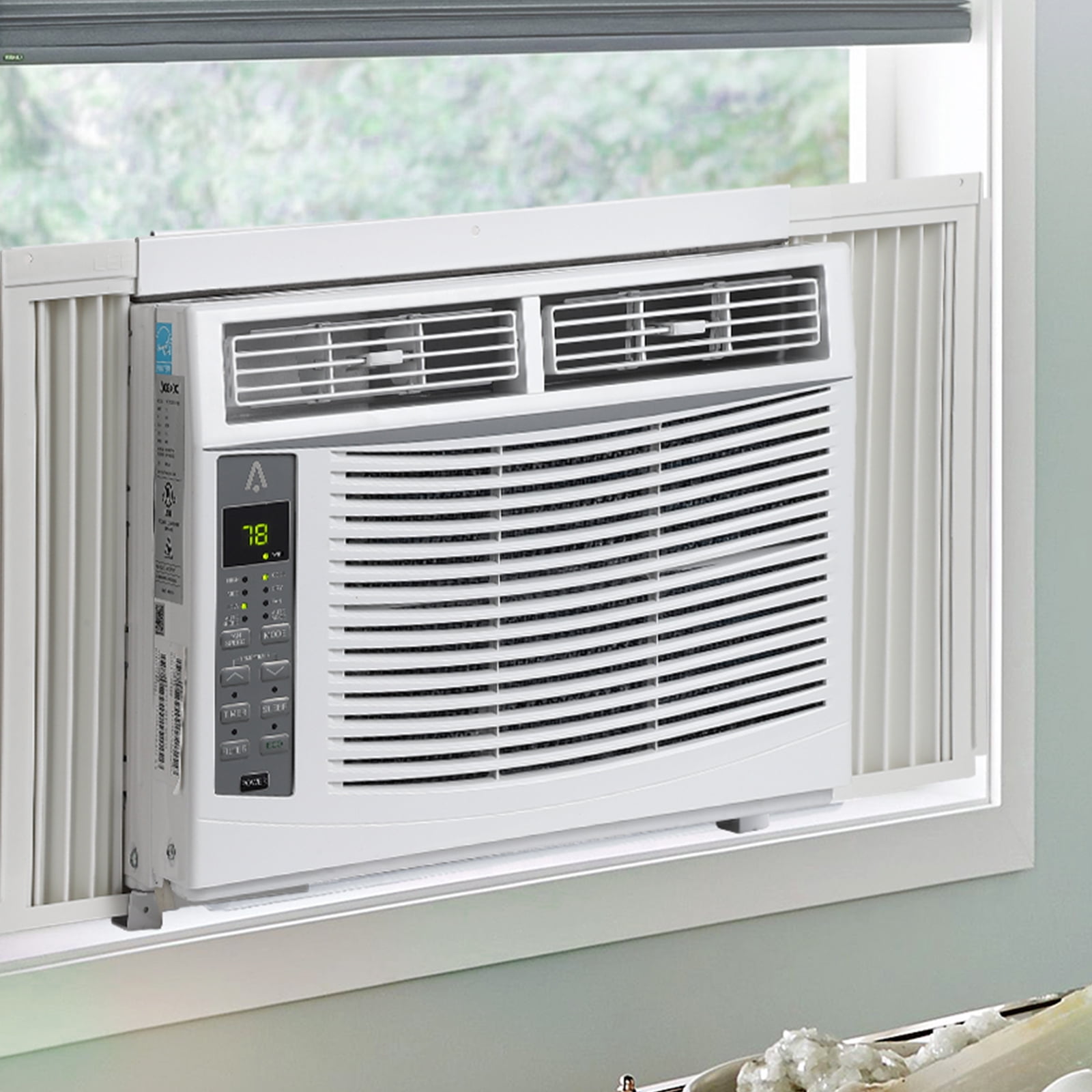 MERXENG Smart WiFi Window Air Conditioner (6000 BTU, Cools Up to 350 sq ft, White) raf6u