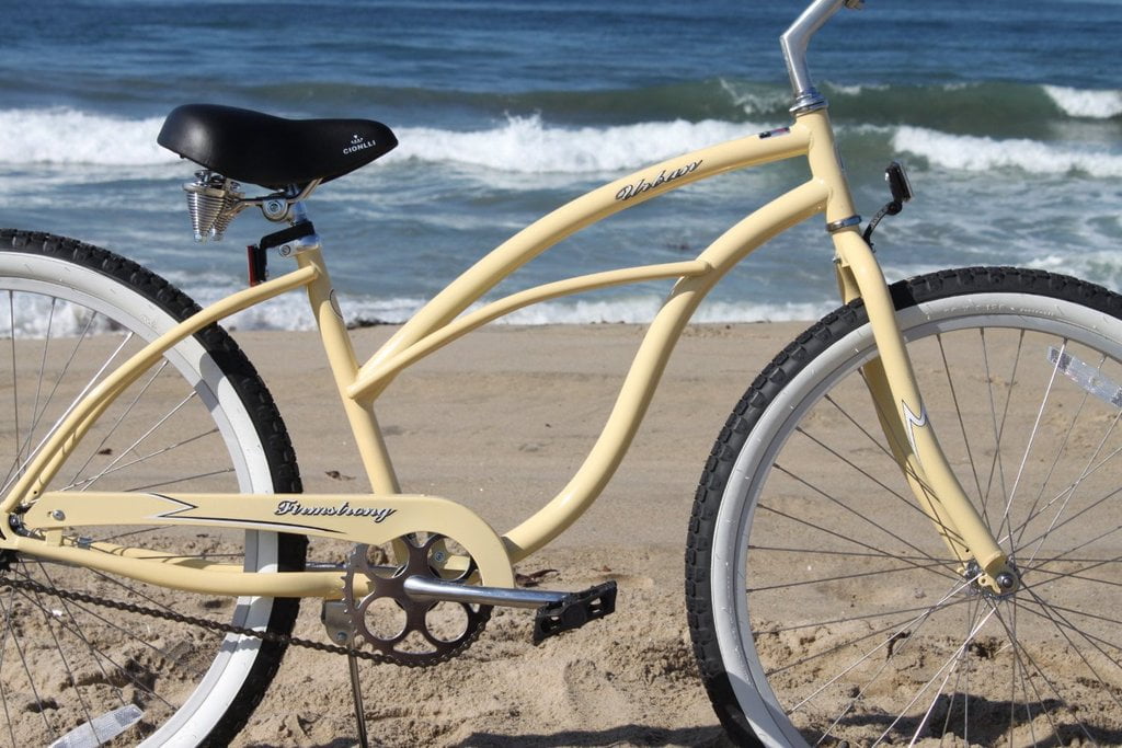 Firmstrong Urban Lady Women's Single Speed Cruiser Bicycle (Vanilla, 24 in) j6zs2