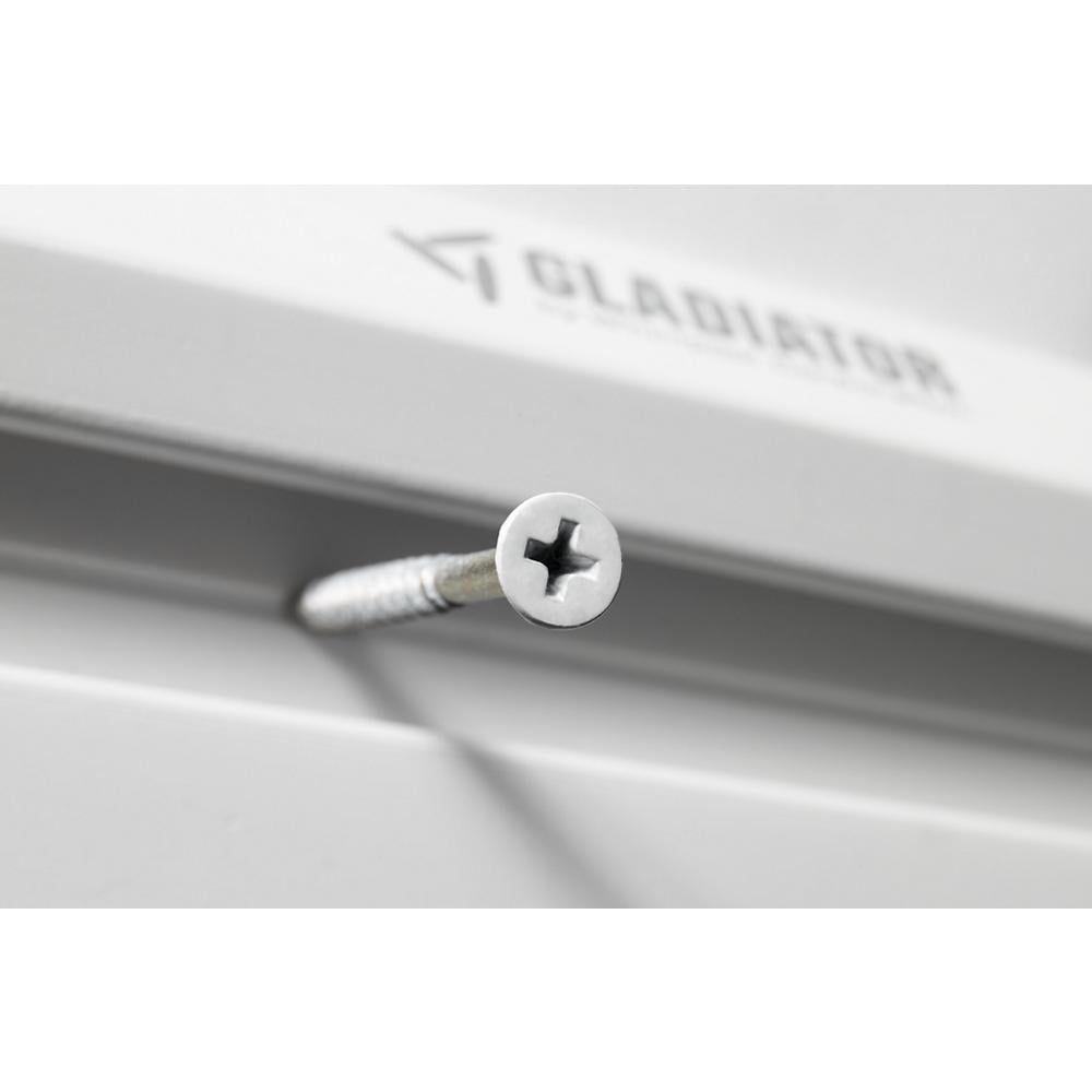 Gladiator GearTrack Wall Storage Channels (Grey, 48 in) kq4ly