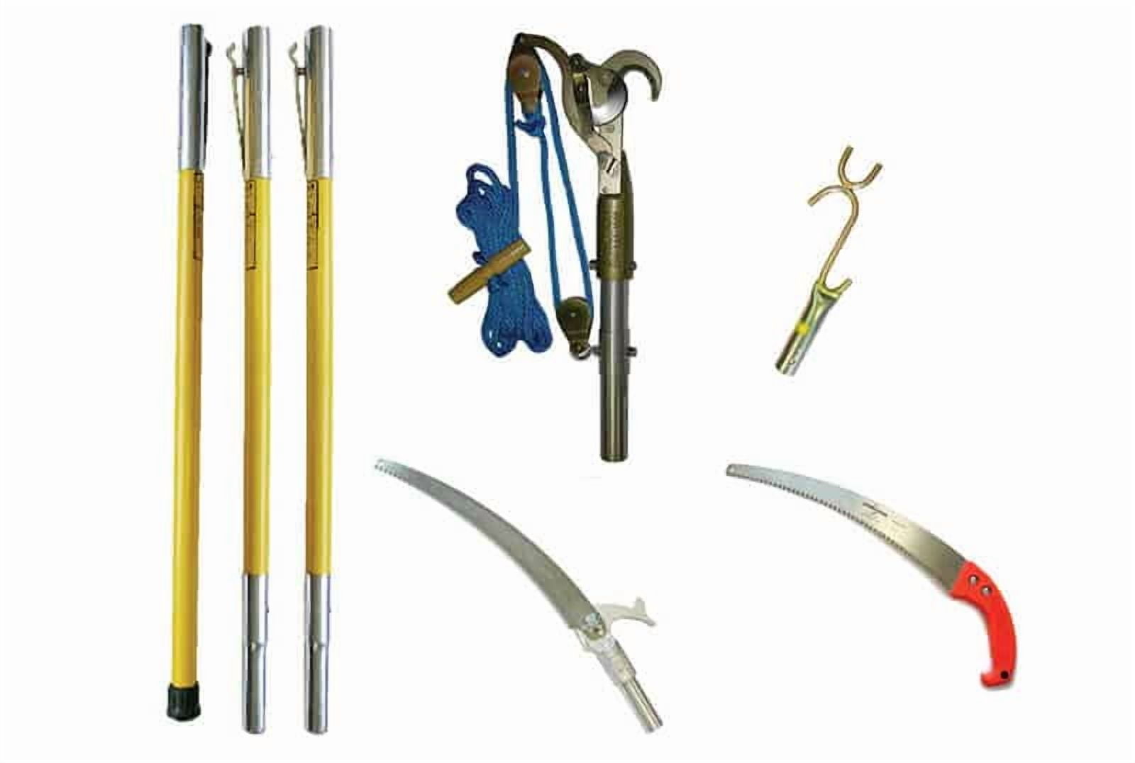 Jameson JE-6PKG-8 Professional Tree Trimming Kit with Big Mouth Pruner, Pole Saw, and Extension Poles (8 ft) jwswc
