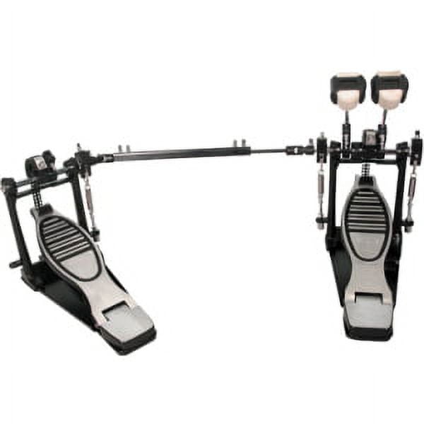 GP Percussion Double Bass Drum Pedal Professional Grade Heavy-Duty Steel Construction (Black, 1 Pack) qoskc