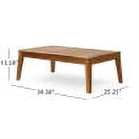 GARITIN L-Shape Outdoor Acacia Wood Sectional Patio Sofa Set with Ottoman and Coffee Table (Beige, 3-Piece) 8f8fs