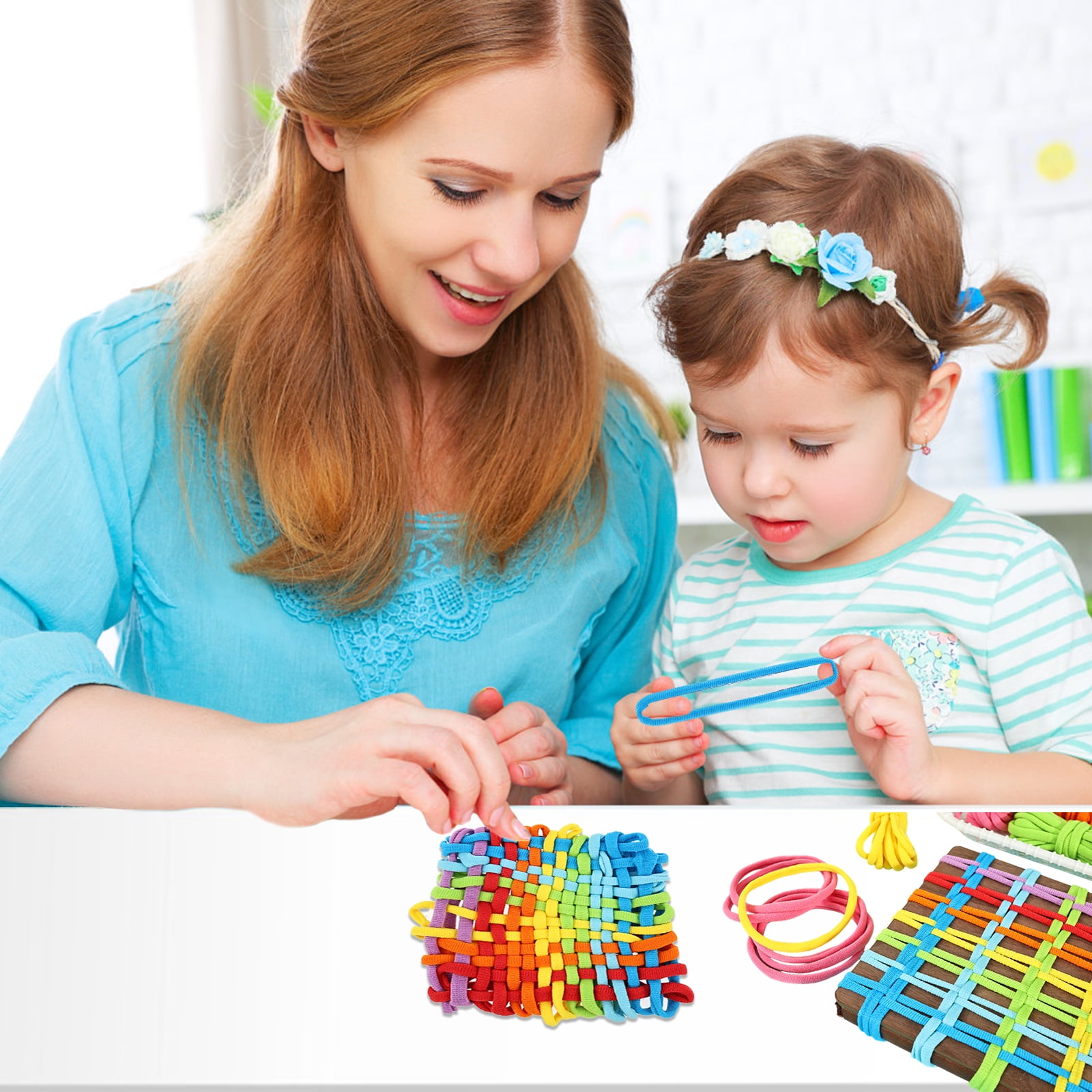 Keyohome Potholder Weaving Loom Refill Loops (800 Pieces, 8 Colors, 7 in) 34a0m