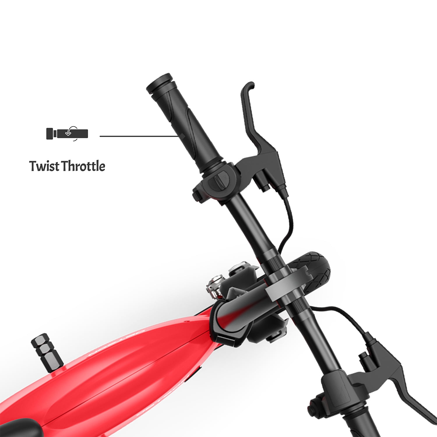 Jetson LX10 Electric Bicycle with 250-Watt Motor, Foldable Frame, Twist Throttle, and Hand Brake (Red, 260 lb Capacity) to8mv