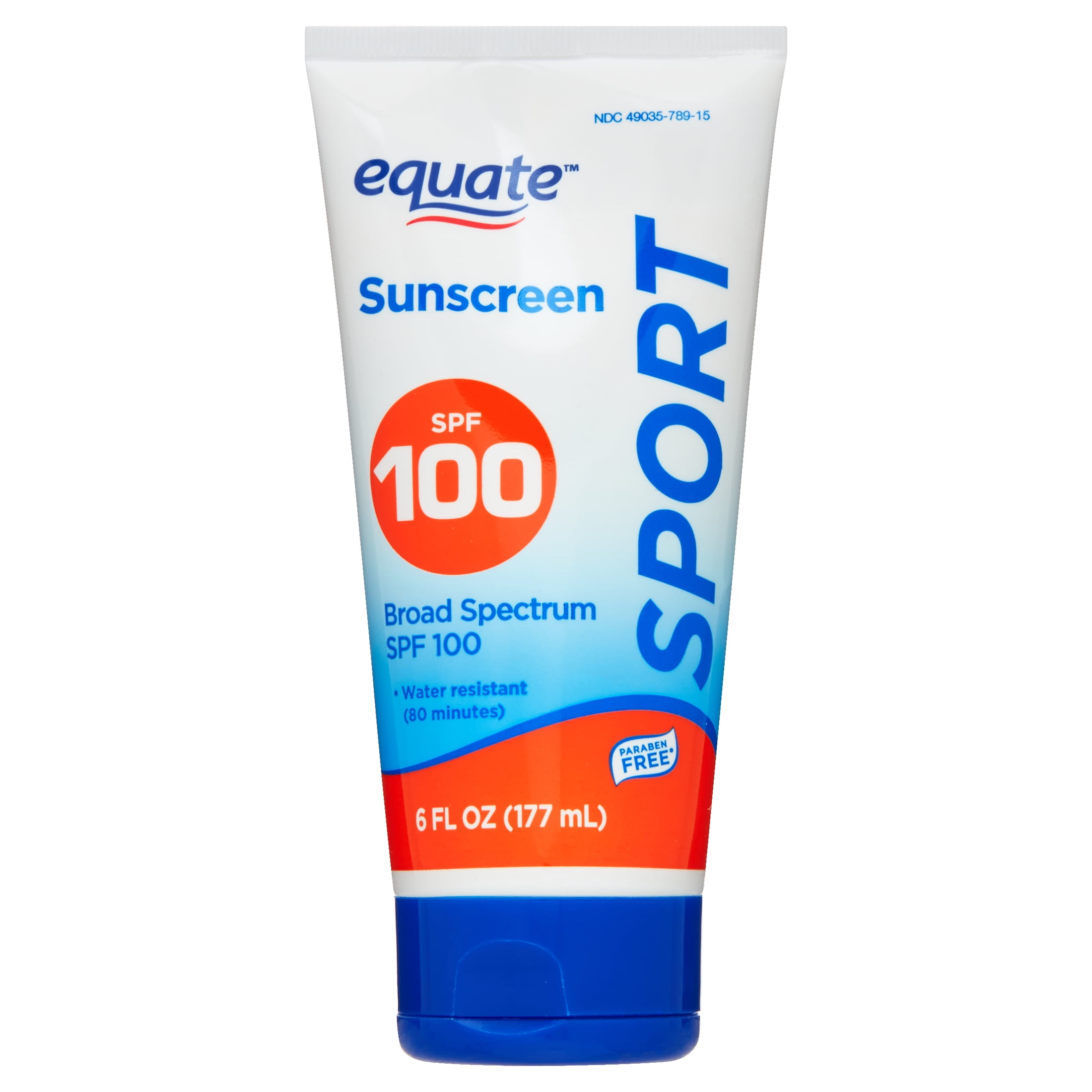 Equate Sport Broad Spectrum Sunscreen Lotion (SPF 100, 6 fl oz) rt7d6