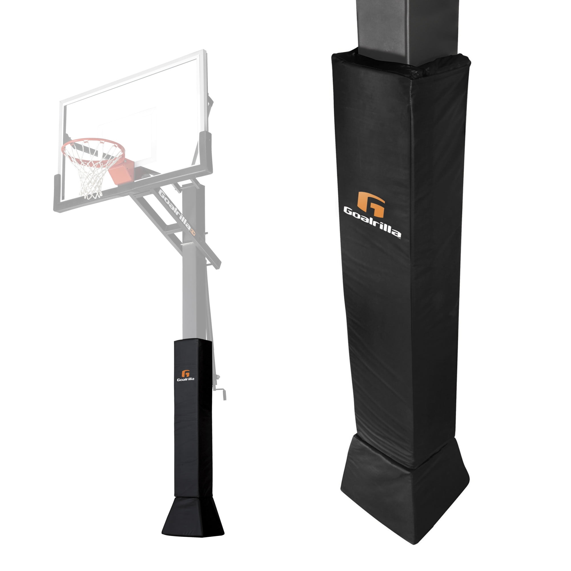 Goalrilla Universal Basketball Pole Pad, Protective All-Weather Safety Cushion (Black, 62 in) hrpr6