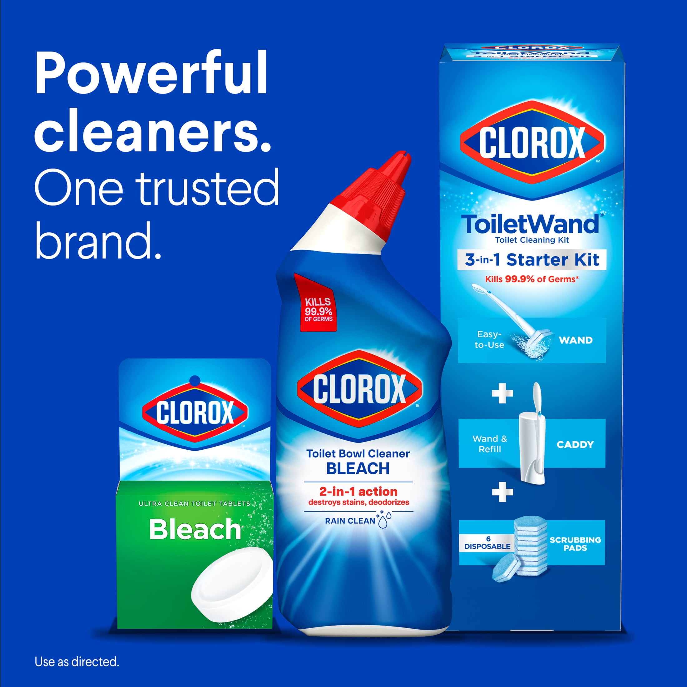 Clorox Toilet Bowl Cleaner with Bleach, Rain Clean Scent (24 fl oz) atrrd
