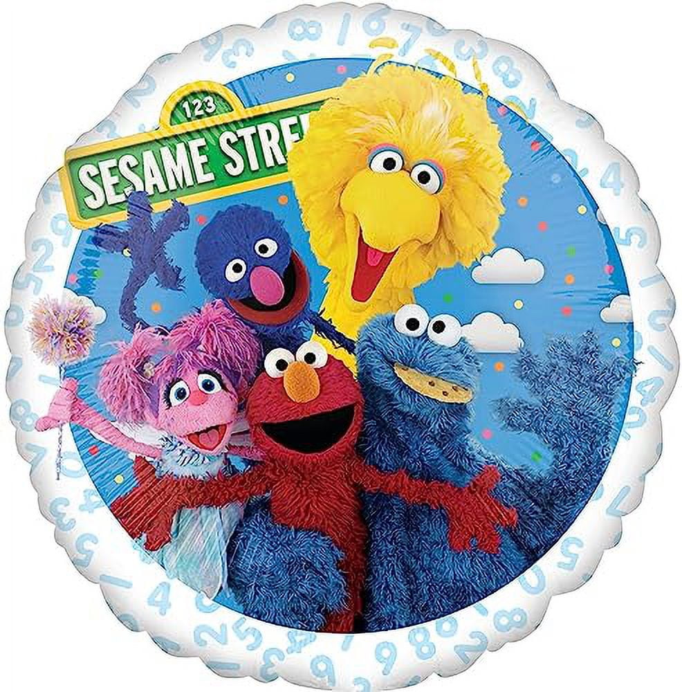 Anagram Sesame Street Elmo 2nd Birthday Party Balloon Bouquet Decoration Set (8 Piece) daio5
