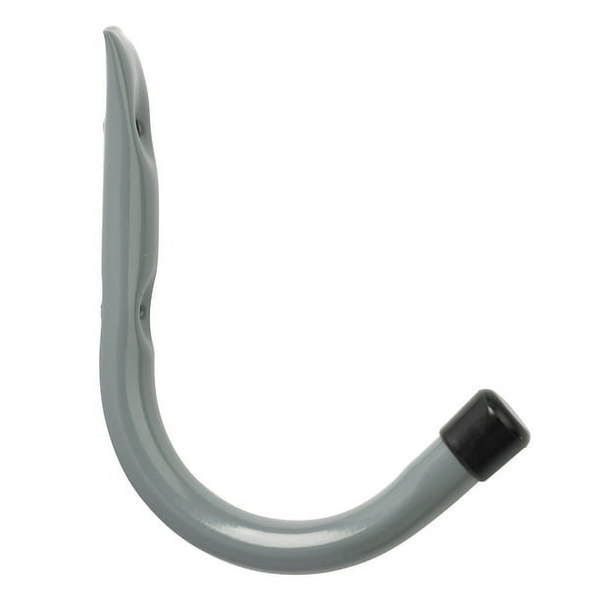 Hyper Tough Wall Mounted Steel Garage Utility J Hook (Gray, 6 in) hc9h4