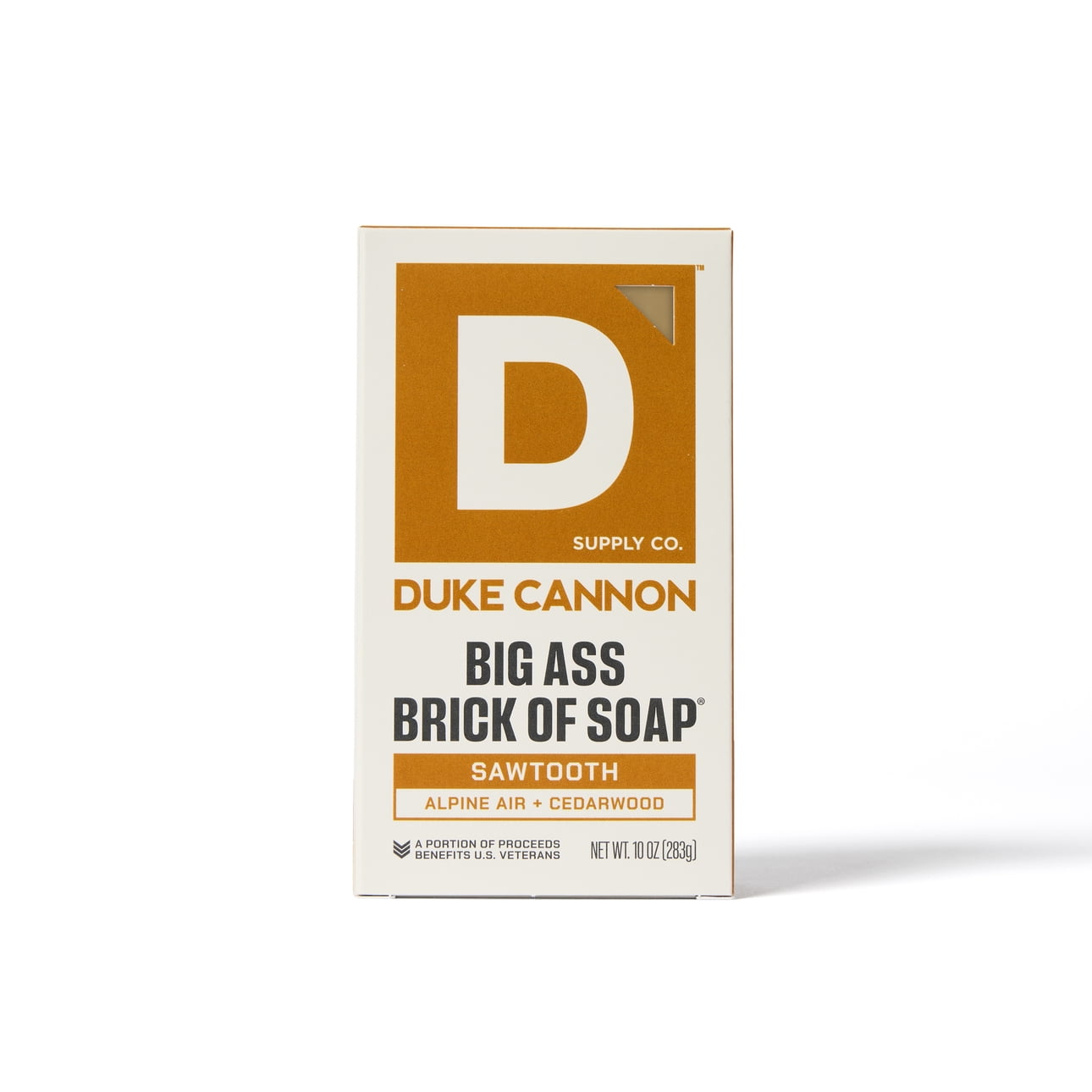 Duke Cannon Big Ass Brick of Soap for Men, Sawtooth Scent, Long-lasting Triple Milled Formula (10 oz) novxm