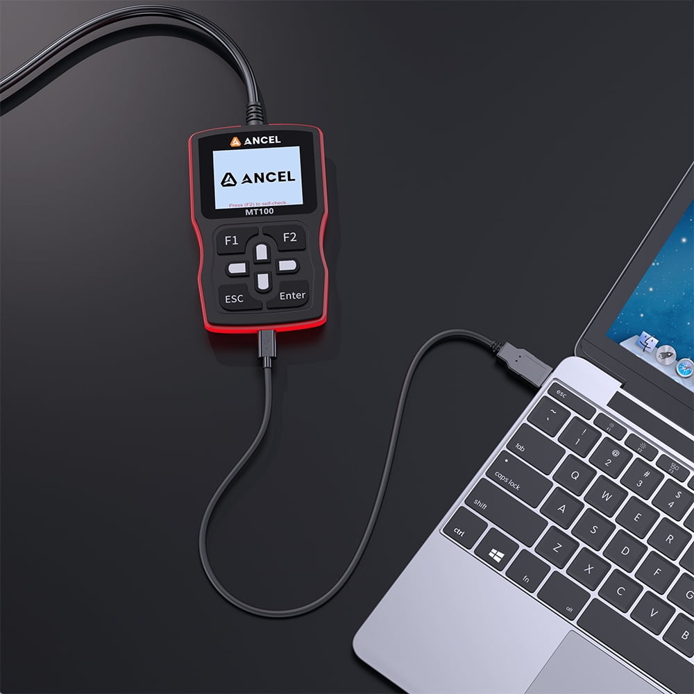ANCEL MT100 Motorcycle Diagnostic Scan Tool OBD2 Code Reader (Clear, 1 Pack) q32gt